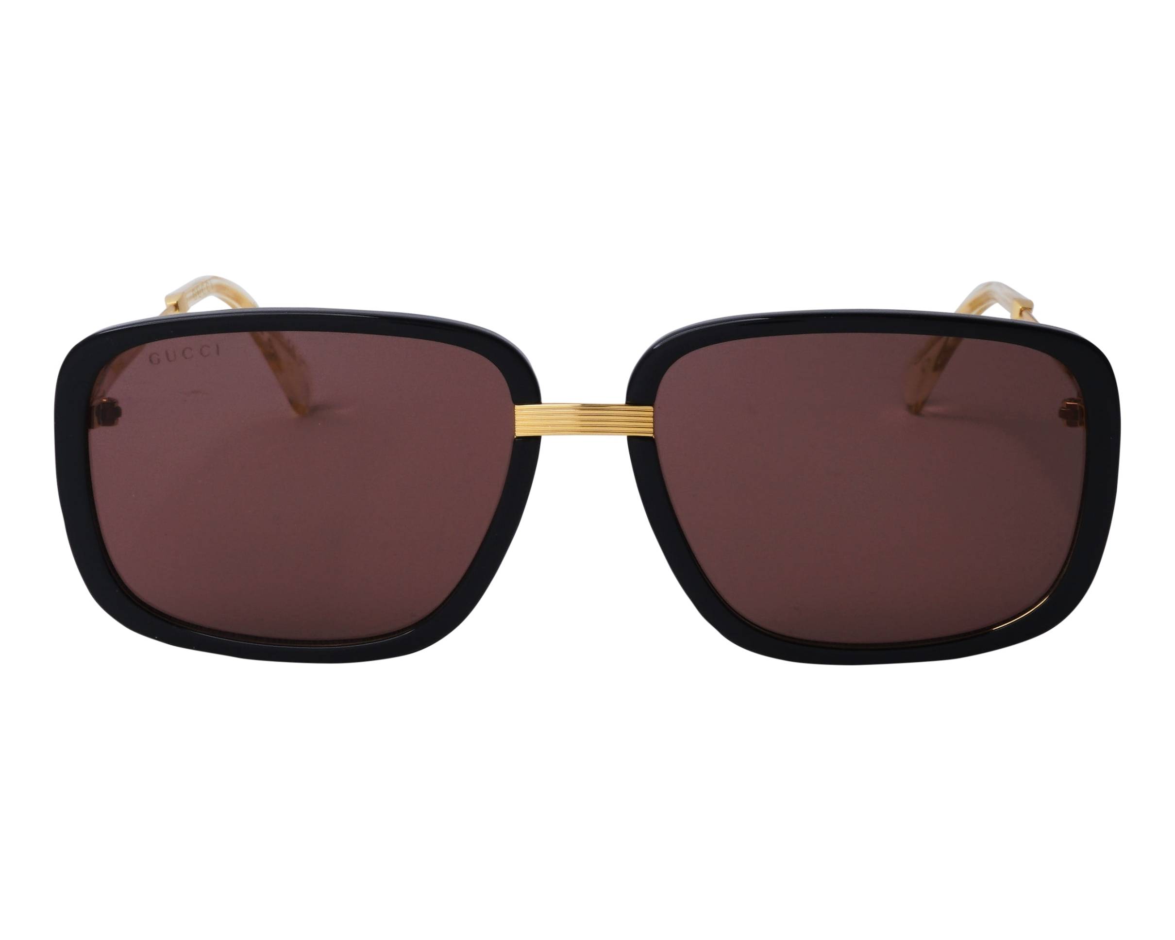 Gucci GG-0787-S 002 61-18 Black Gold front view