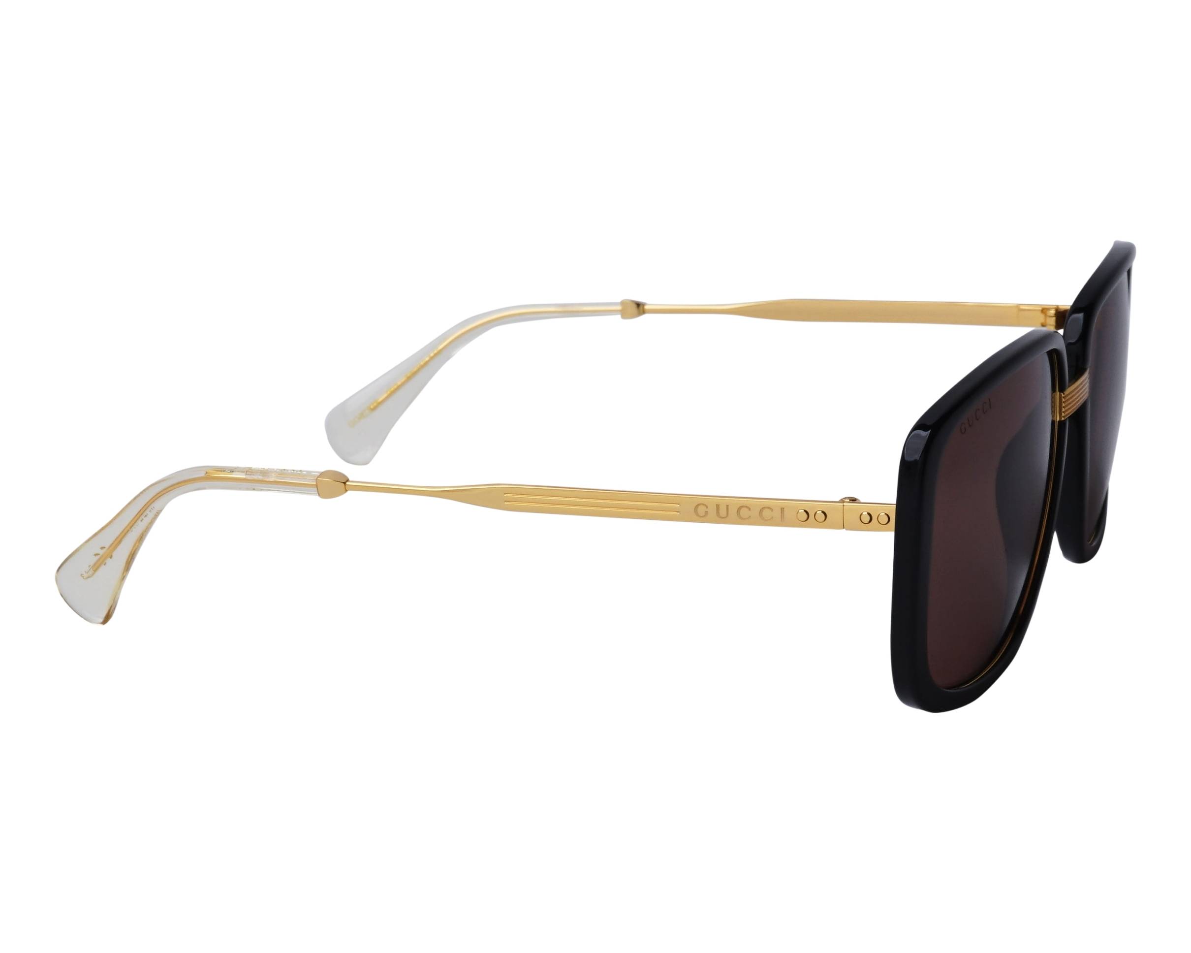 Gucci GG-0787-S 002 61-18 Black Gold side view