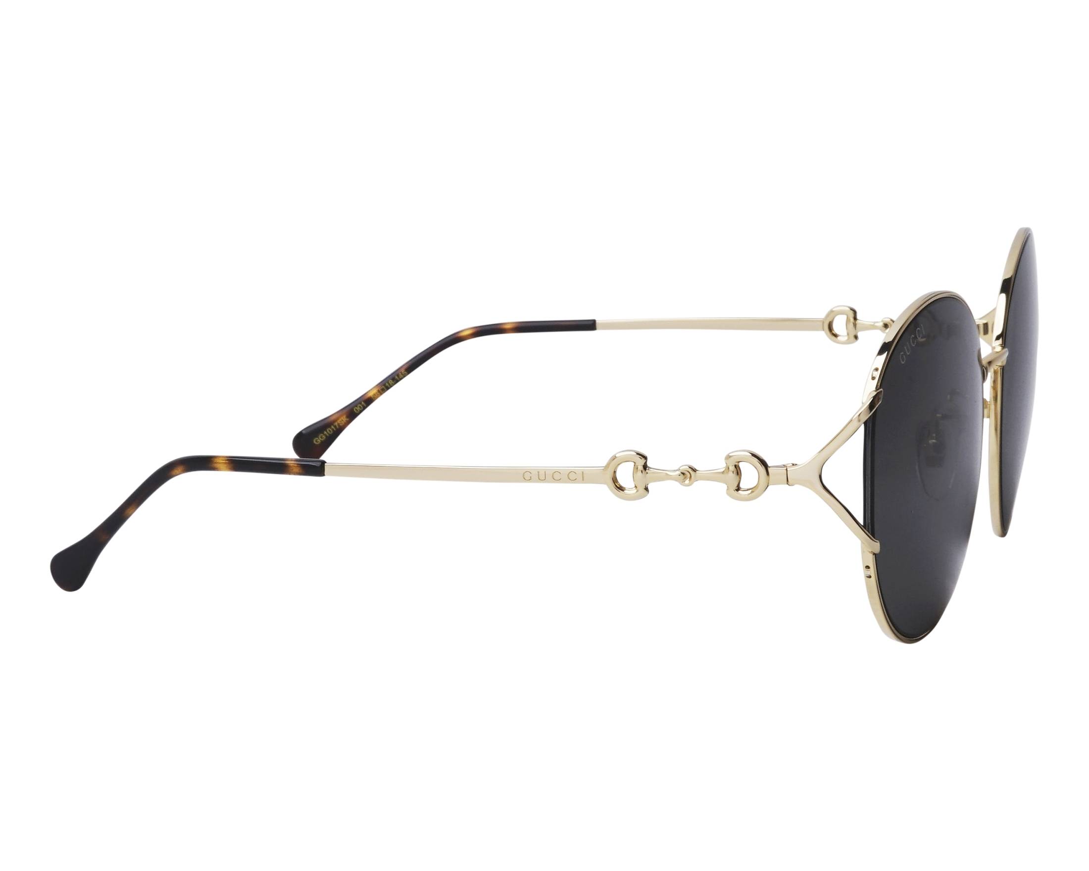 Gucci GG1017SK 001 58-18 Gold  side view