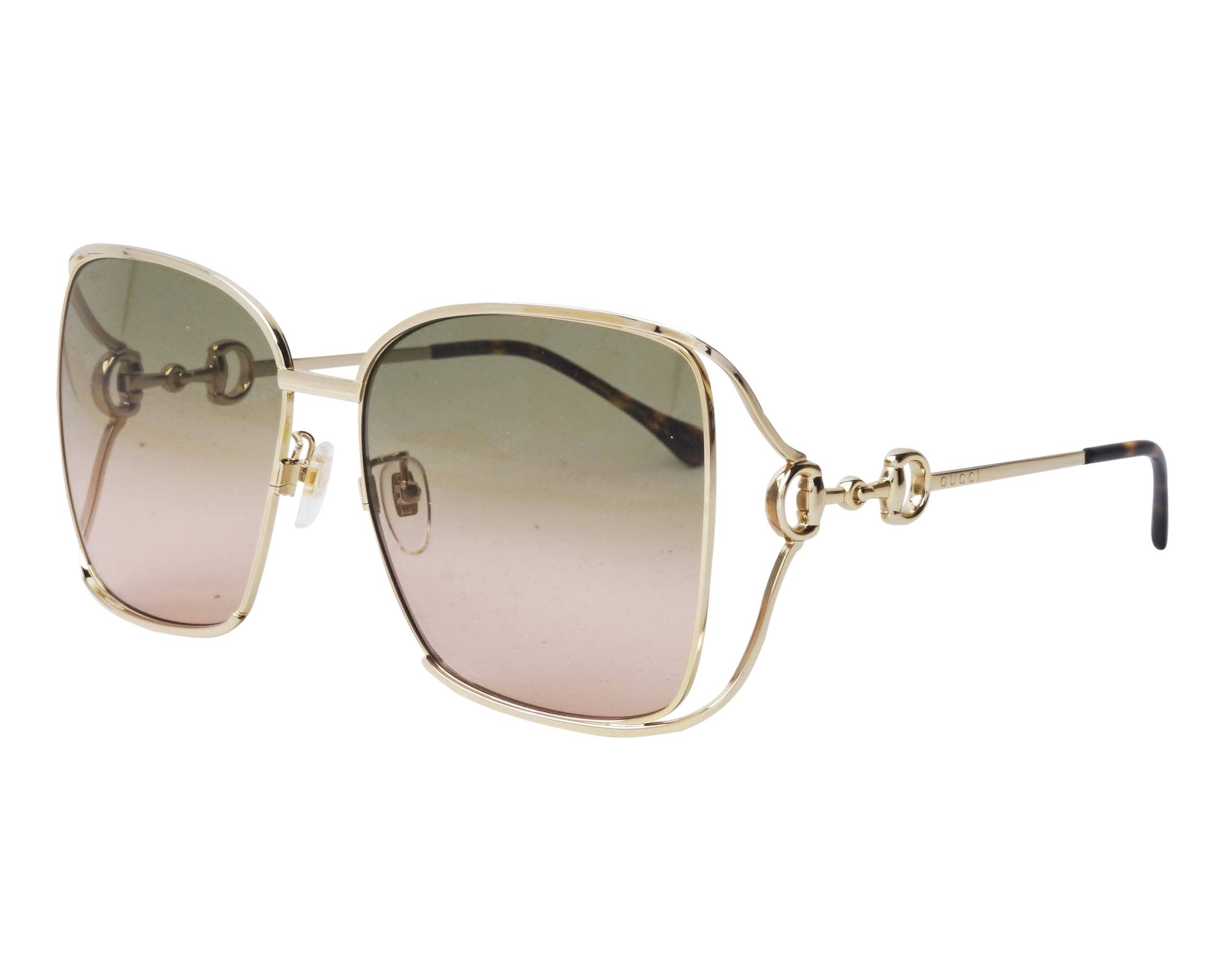 Gucci Gold 61 mm Women\'s Sunglasses Gucci GG0879S Womens Square Designer Polarized Sunglasses  main image 2
