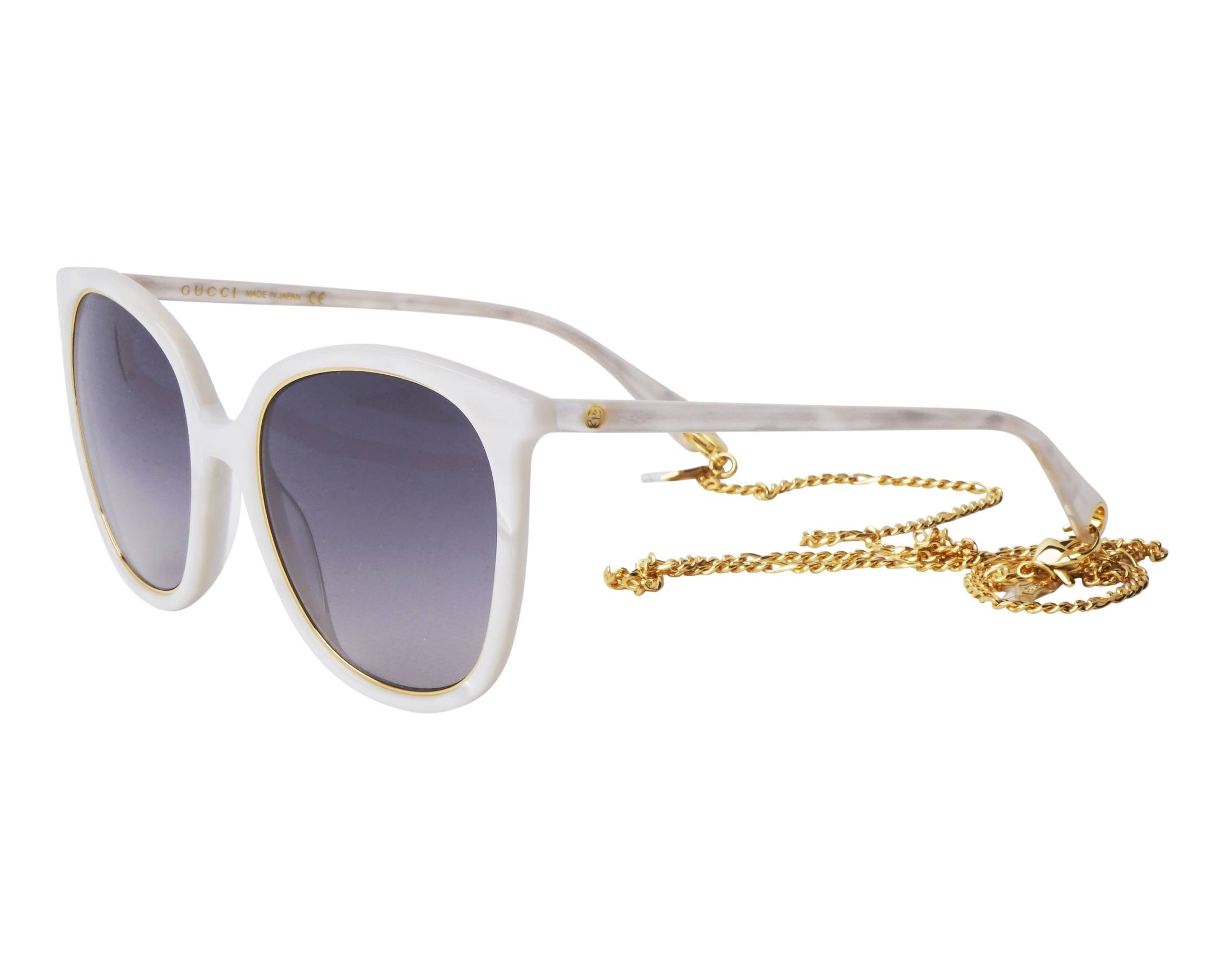 Gucci GG1076S 003 56-21 White  profile view