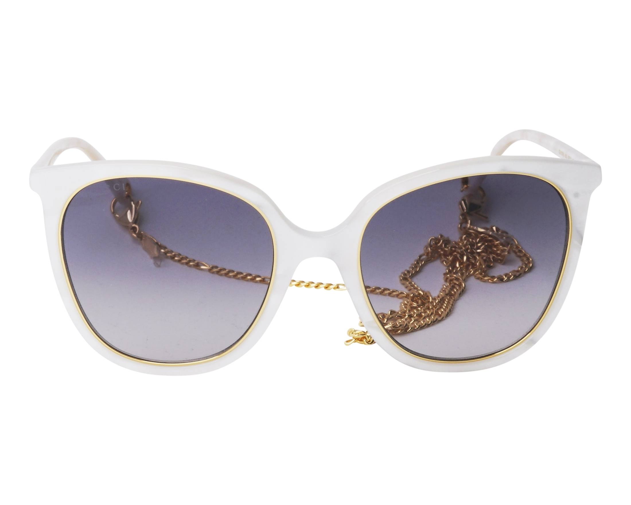 Gucci GG1076S 003 56-21 White  front view