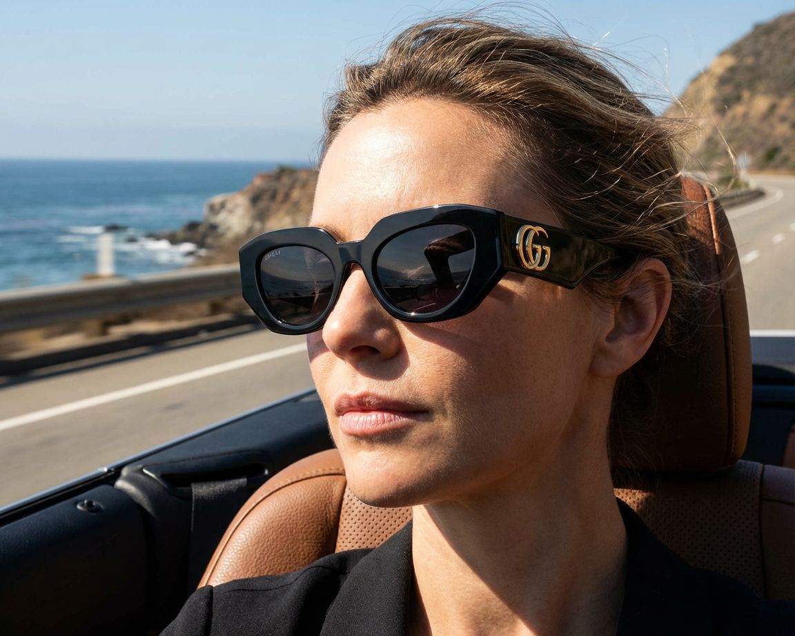 Gucci GG1421S 001 51-20 Black  360 degree view 5