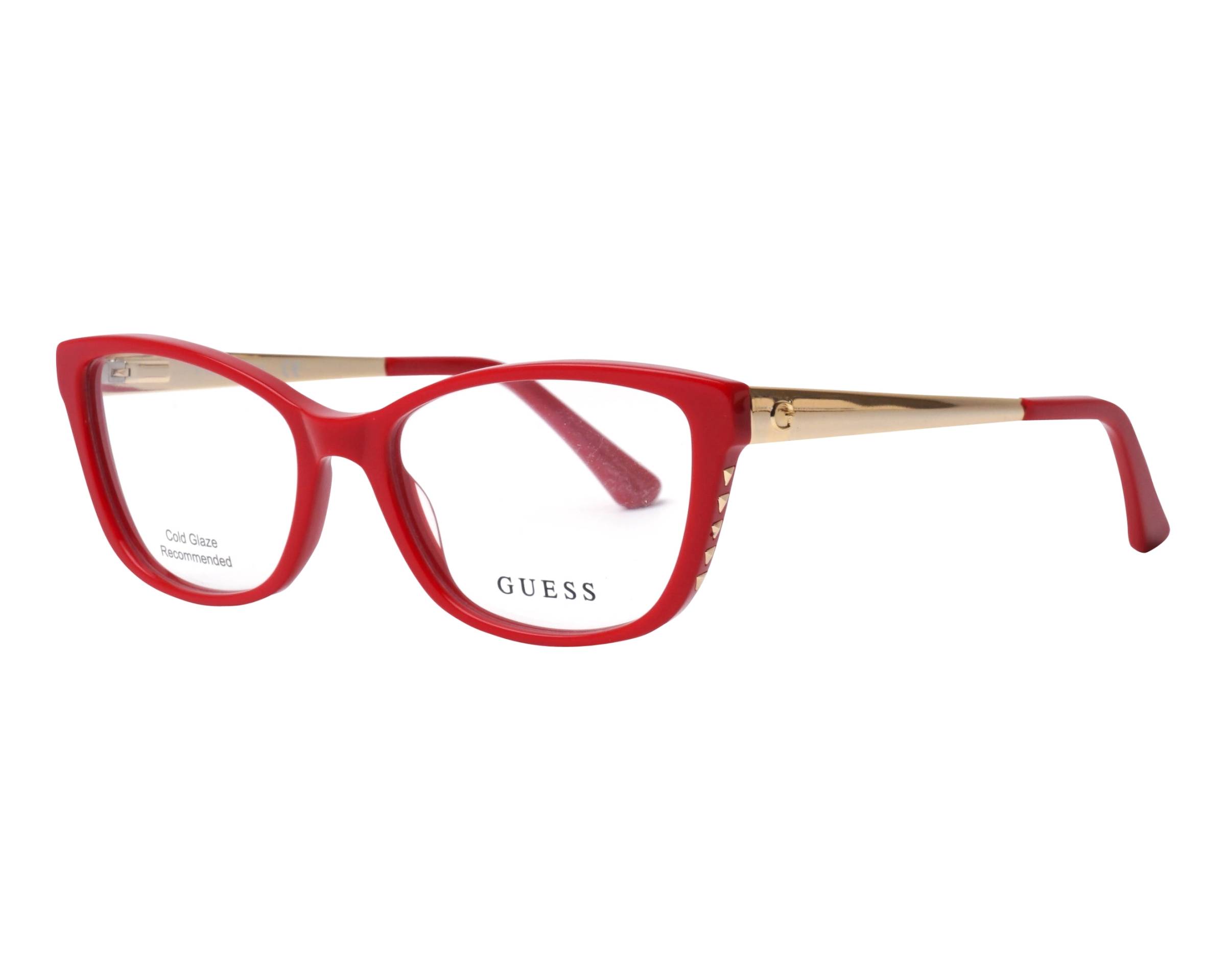 red guess glasses