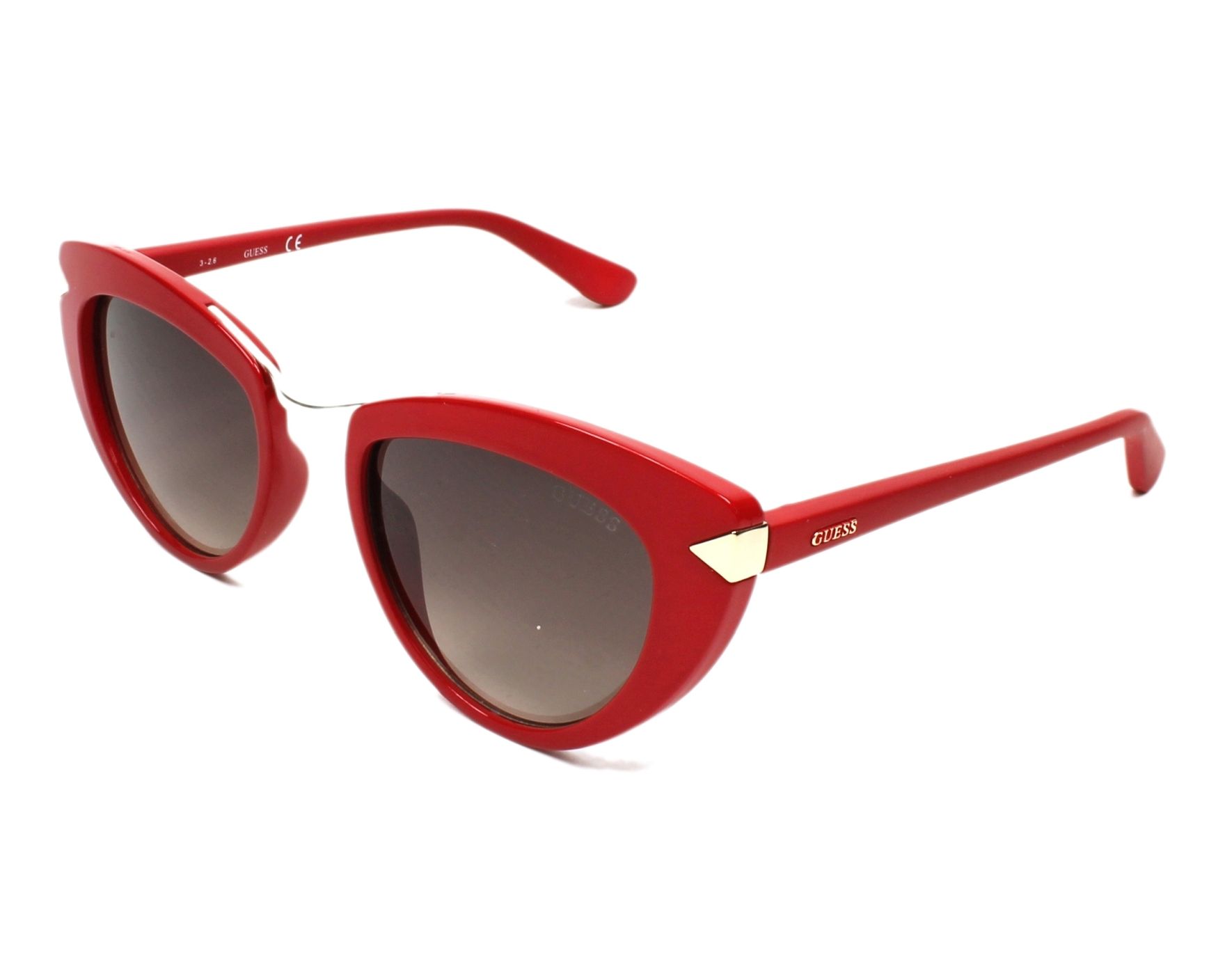 guess sunglasses red
