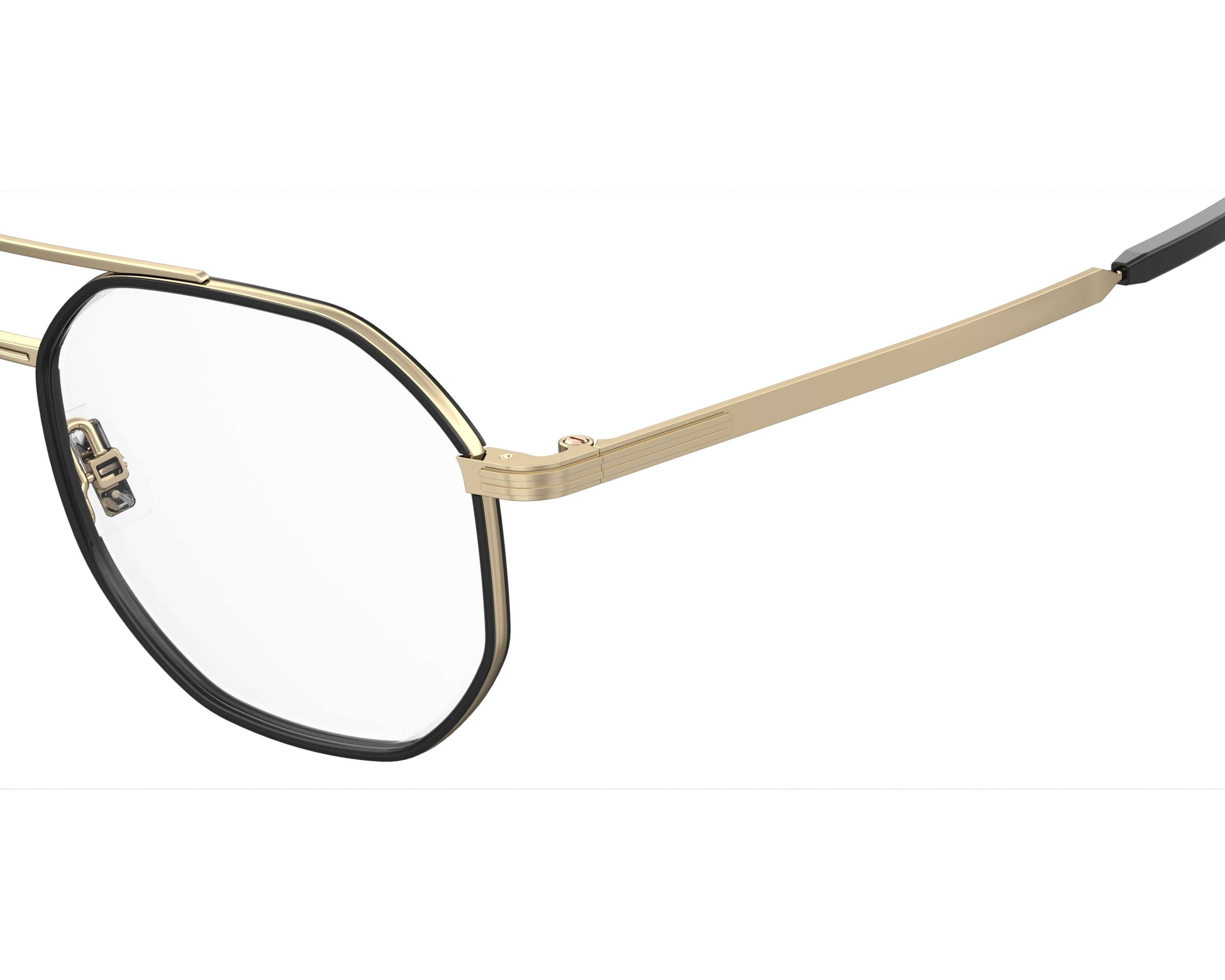 Hugo Boss BOSS-1632 RHL 50-22 Gold Black 360 degree view 4