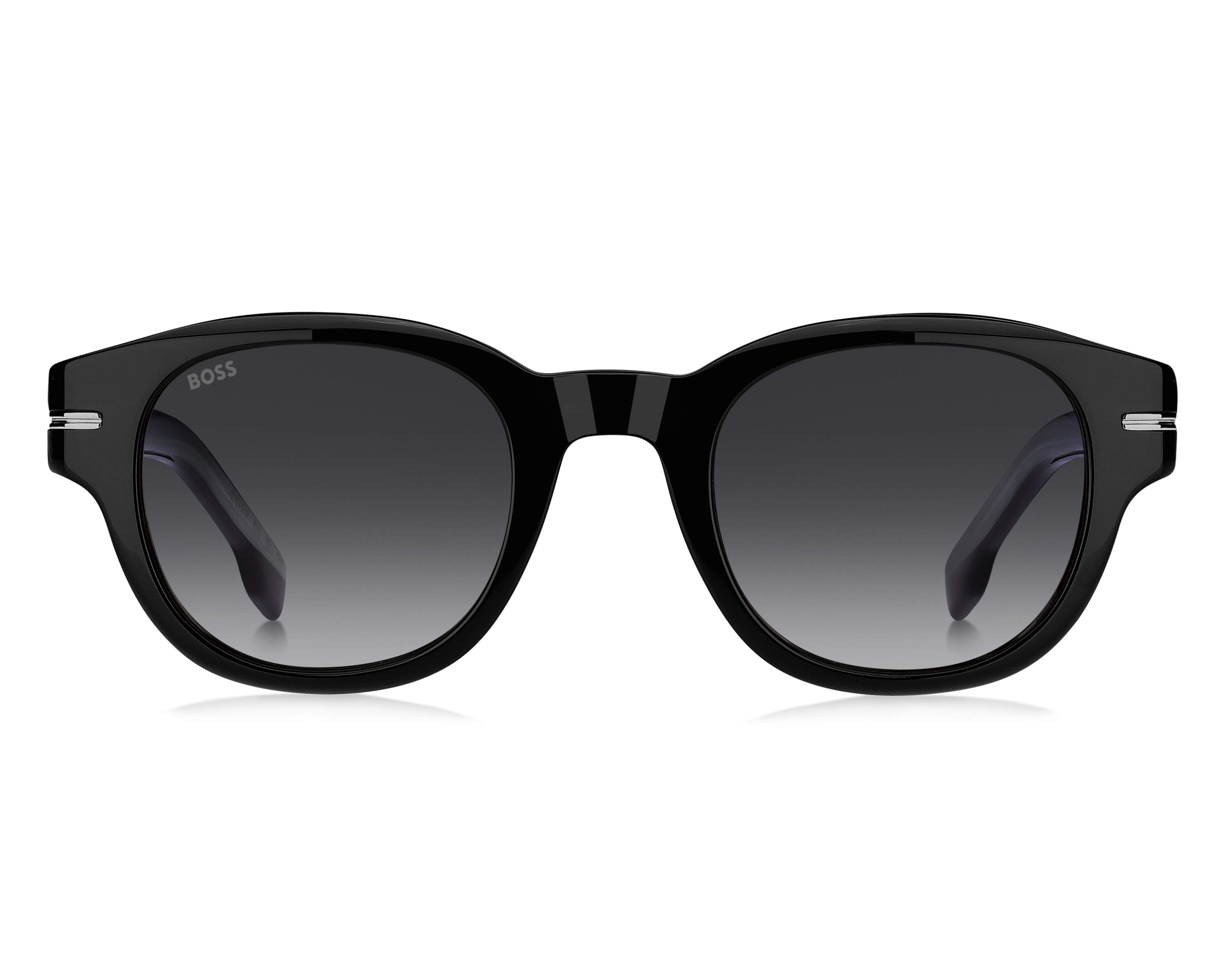 Hugo Boss BOSS-1717-S QF6/1I 48-24 Black White 360 degree view 3