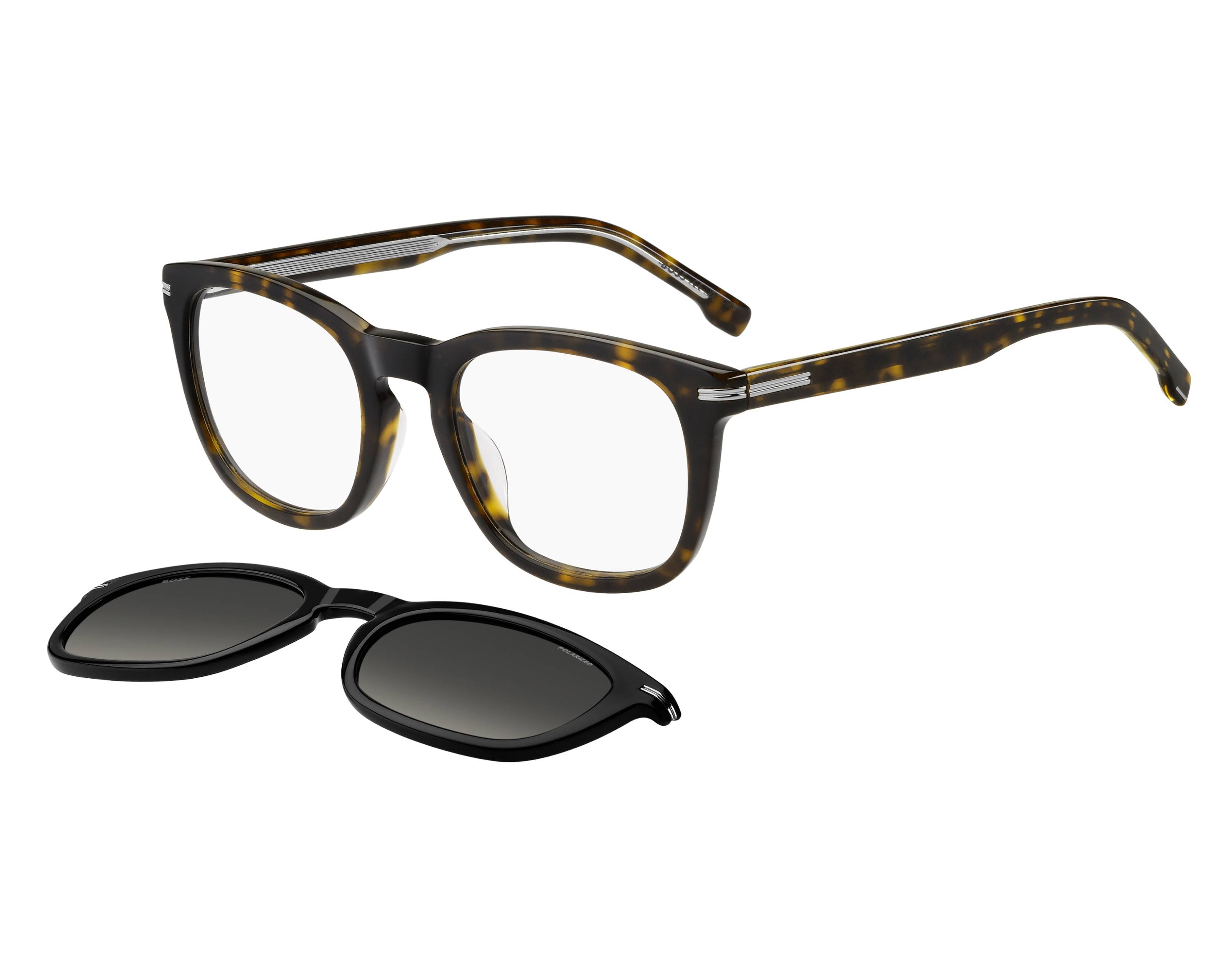 Hugo Boss BOSS-1725-G-CS WR7/LB 51-21 Black Havana 360 degree view 4