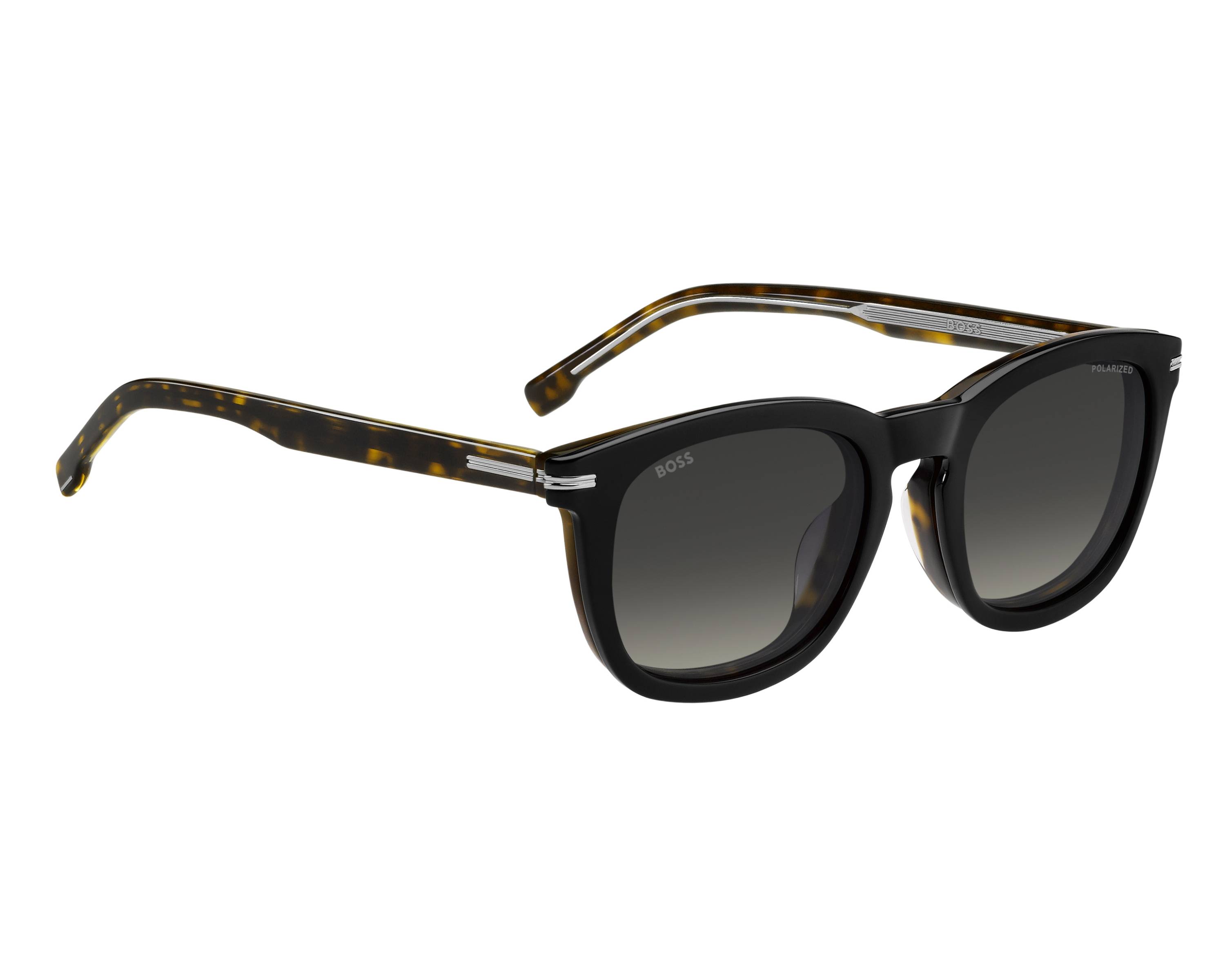 Hugo Boss BOSS-1725-G-CS WR7/LB 51-21 Black Havana 360 degree view 5