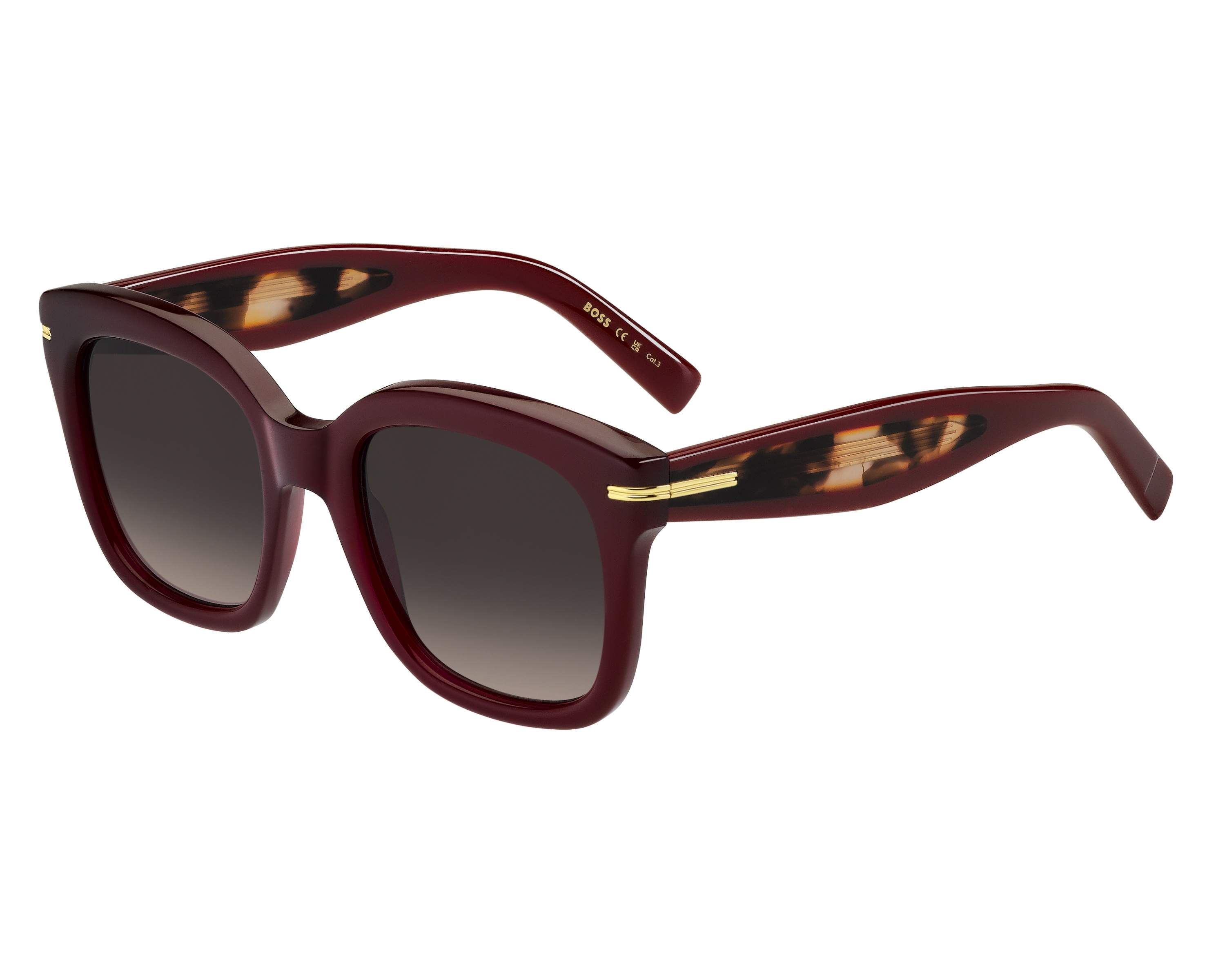 Hugo Boss BOSS-1731-S LHF/HA - Burgundy  360 degree view 2