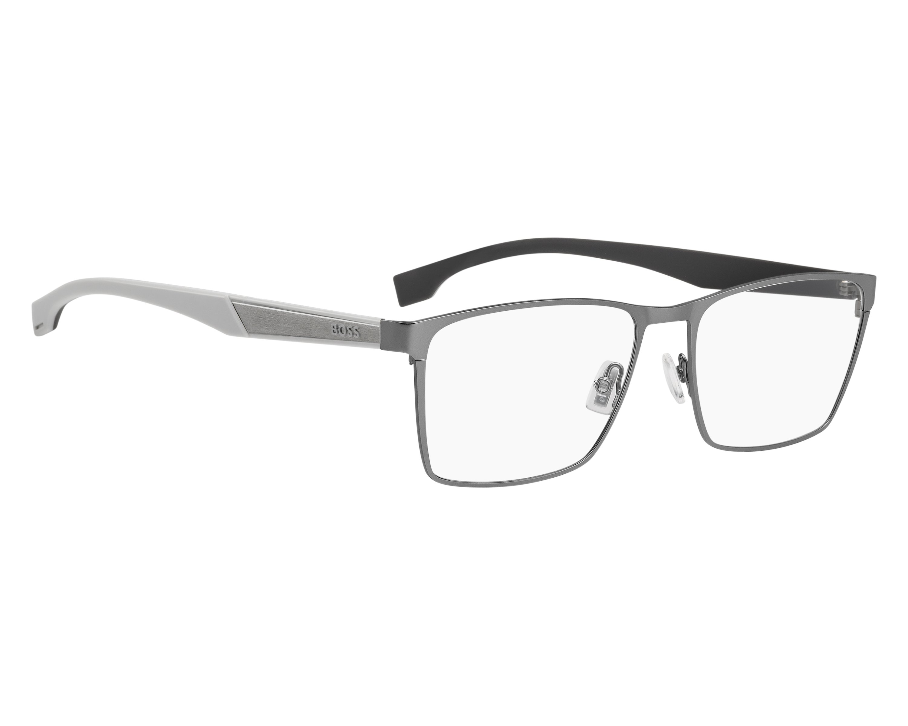 Hugo Boss BOSS-1828 R81 58-18 Ruthenium  front view