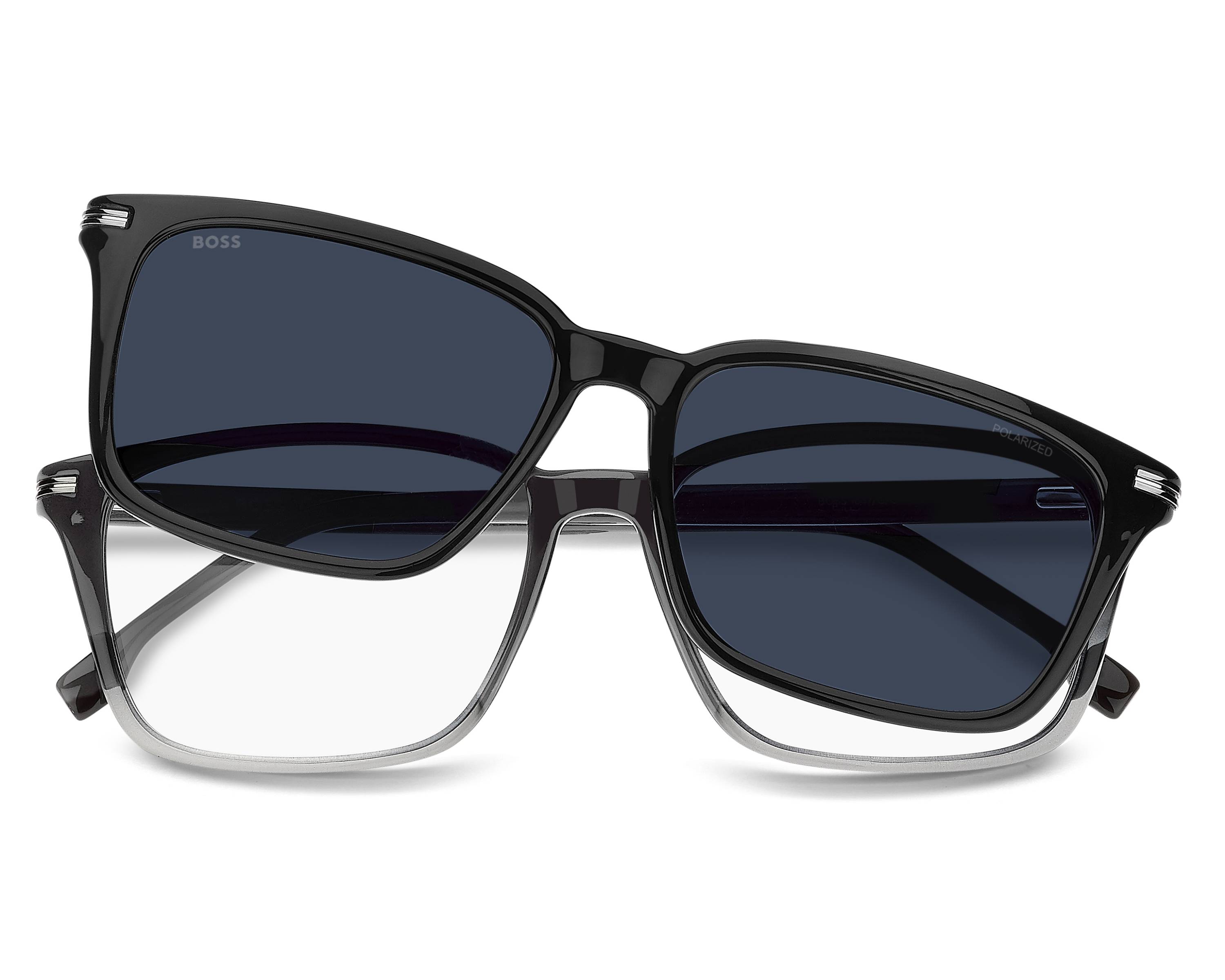 Hugo Boss BOSS-1847-G-C EDM/C3 55-16 Black Grey 360 degree view 5