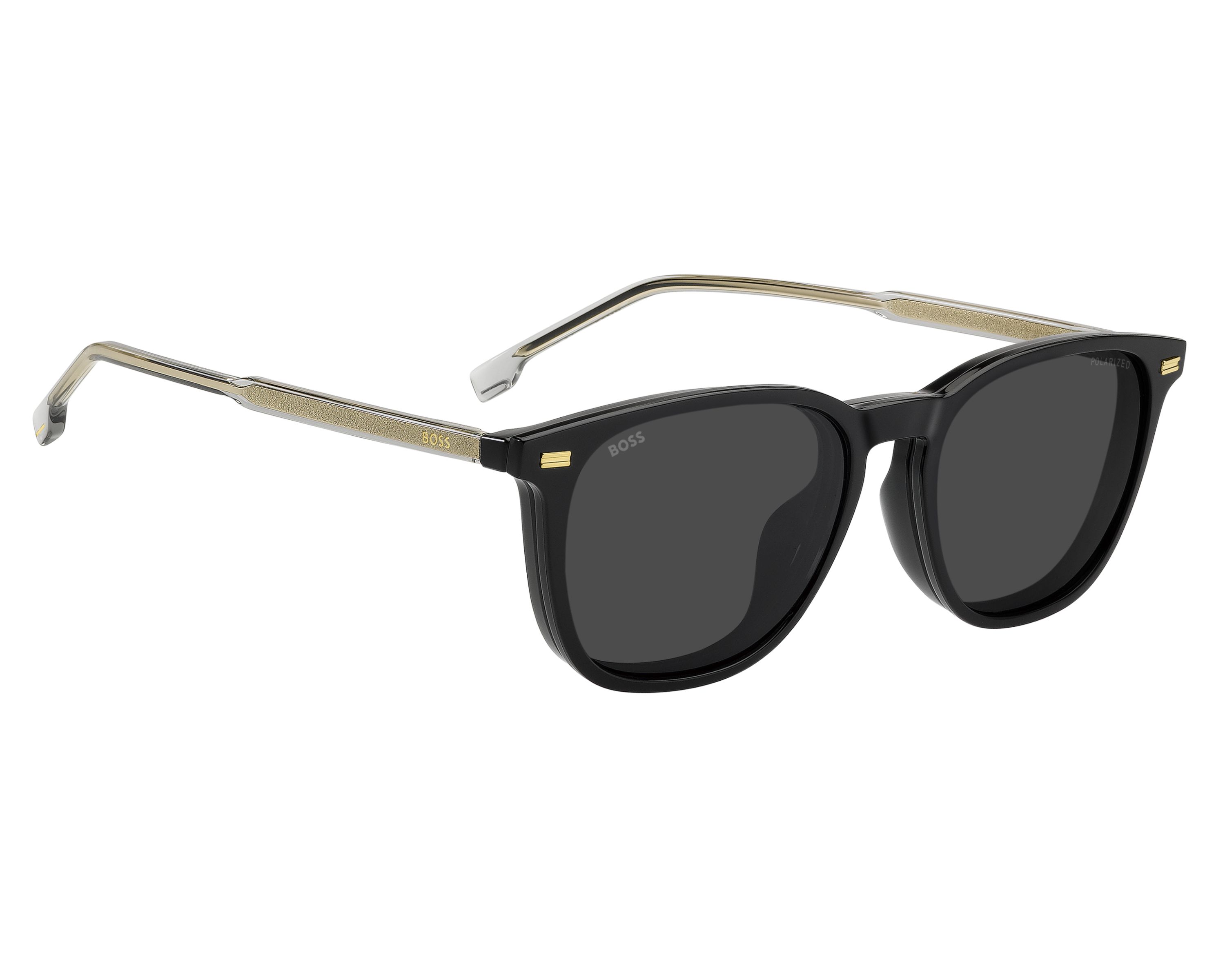 Hugo Boss BOSS-1882-G-C 08A/M9 53-19 Black Grey 360 degree view 2