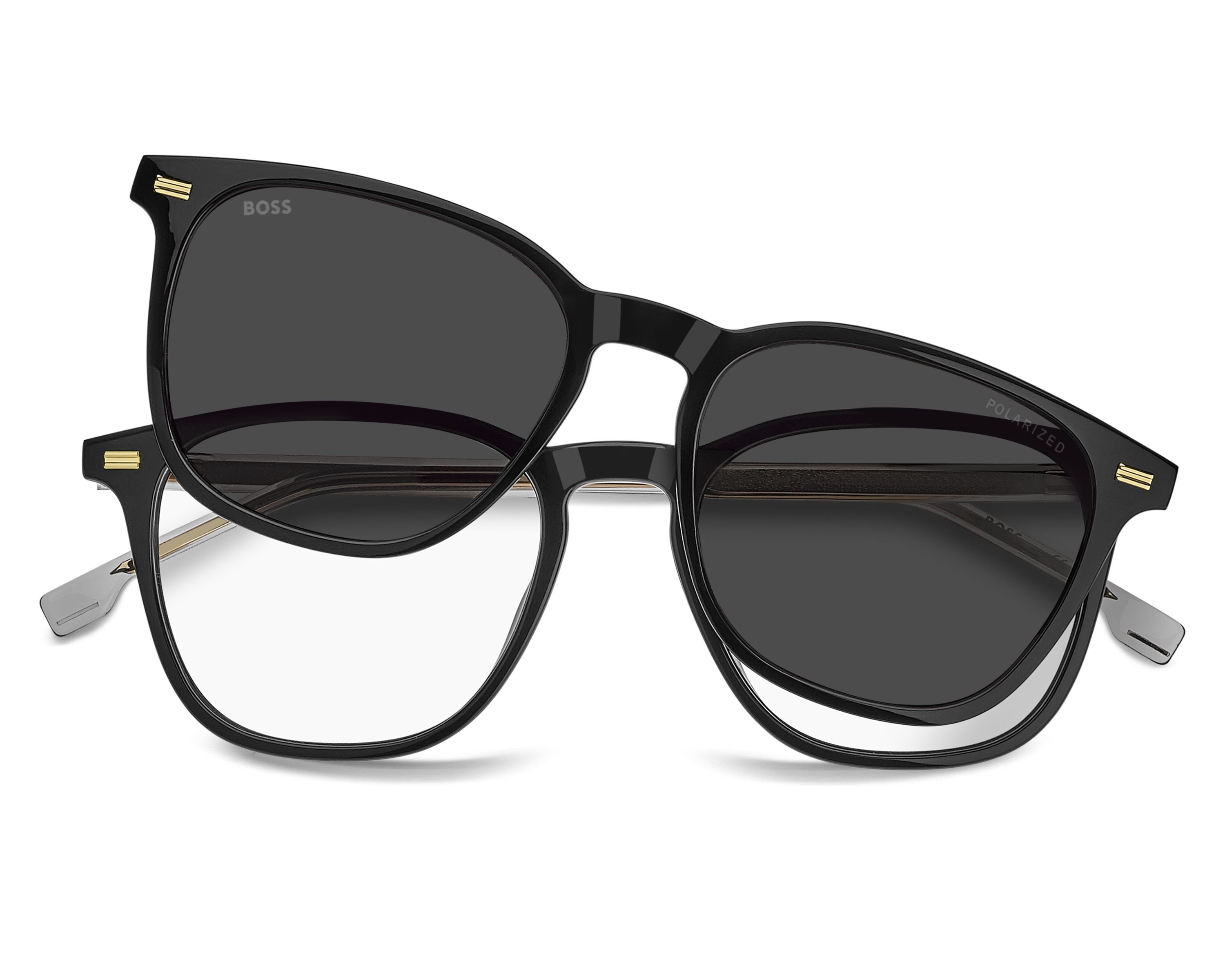 Hugo Boss BOSS-1882-G-C 08A/M9 53-19 Black Grey 360 degree view 4