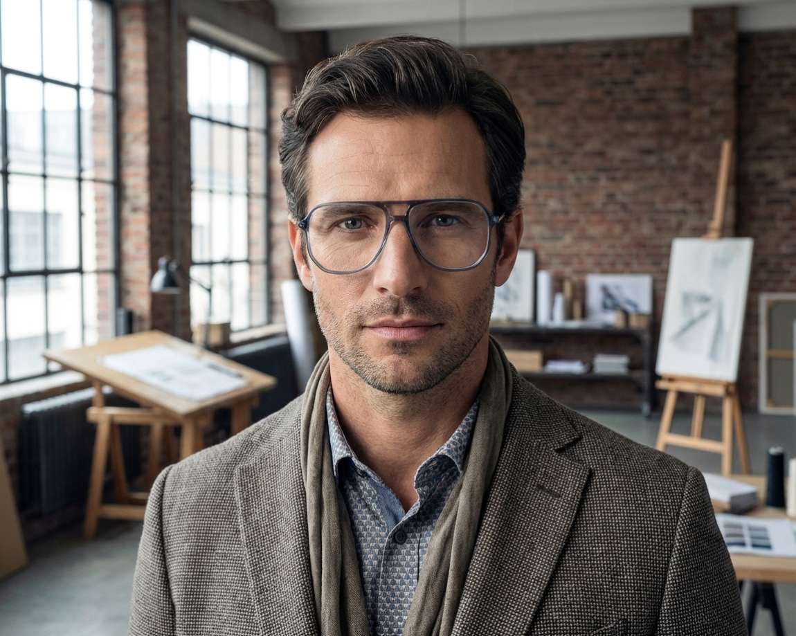Hugo Boss HG-1376 PJP 56-14 blau  360 degree view 6