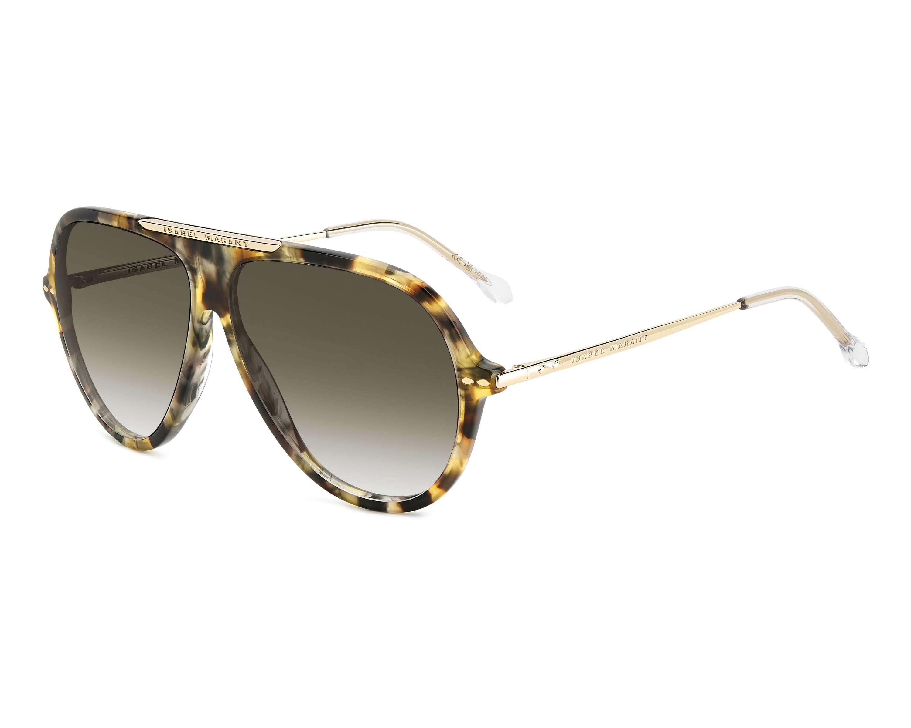 Isabel Marant IM-0162-S 2IK/9K 60-11 Havana Gold profile view