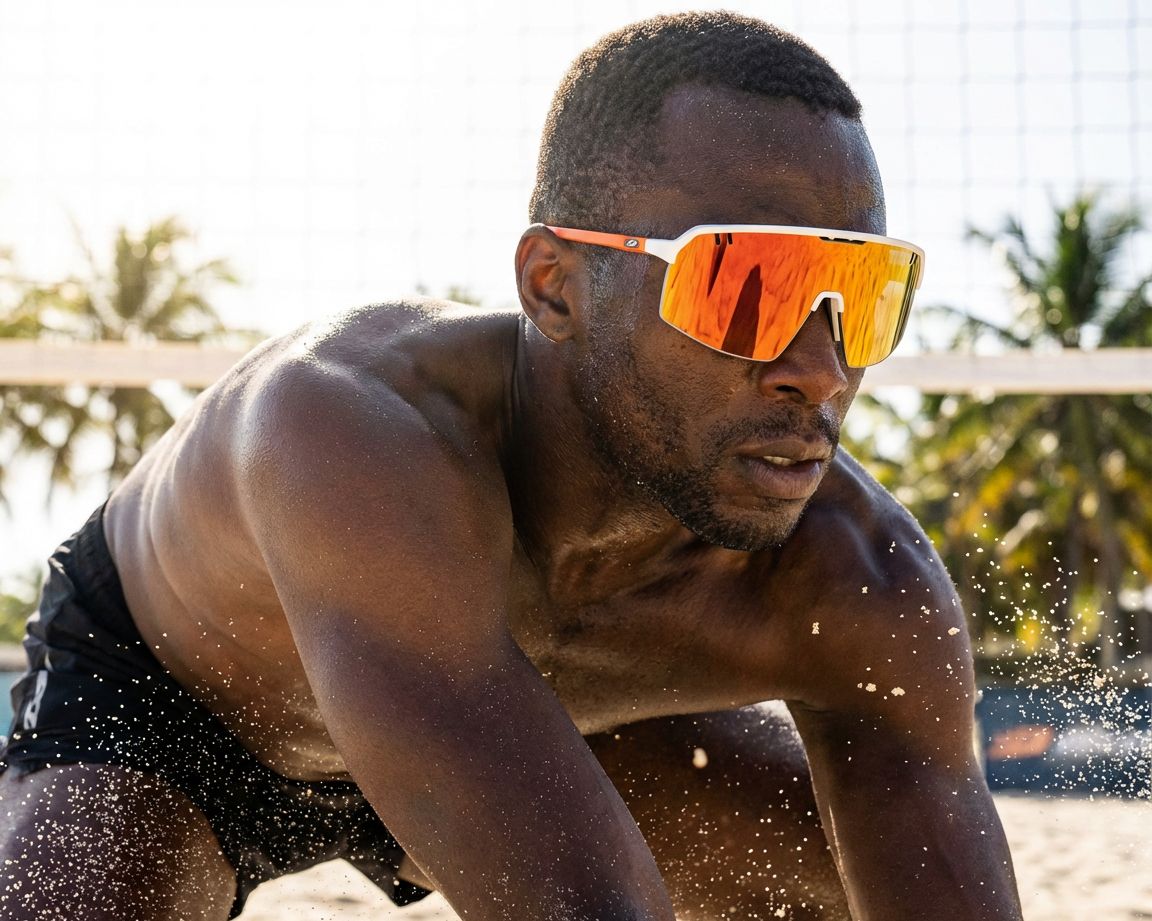 Julbo J590 4411 136-14 White Orange 360 degree view 7