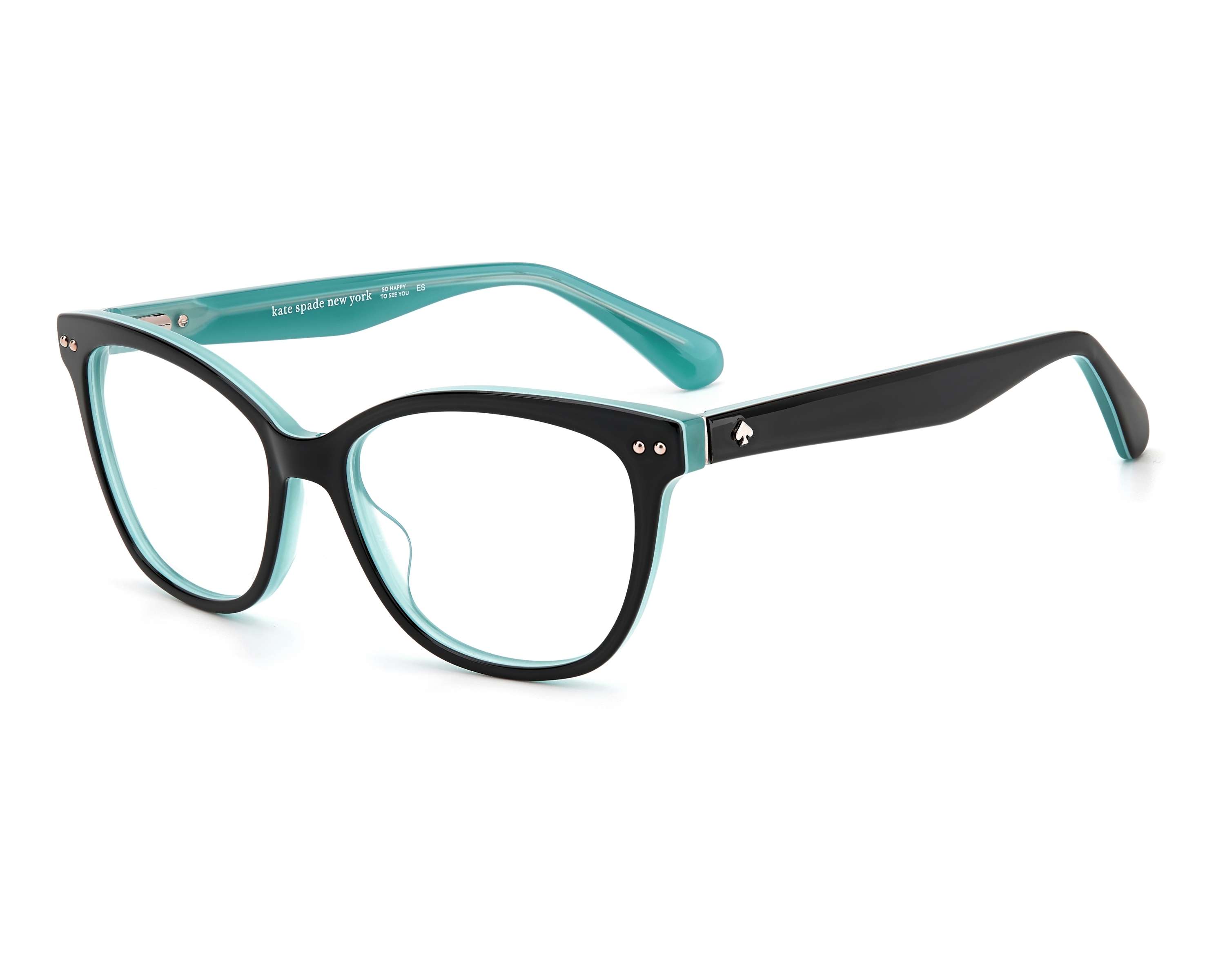 Kate Spade ADRIE EL9 53-16 Walnut Turquoise 360 degree view 1