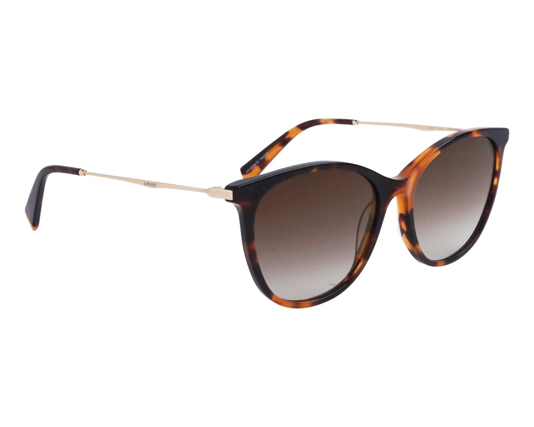 Levi\'s Tortoiseshell Brown Gradient Women\'s Sunglasses Levi Brooks Gradient Demi Sunglasses - Black Lens UV | RAPPTORS main image 4