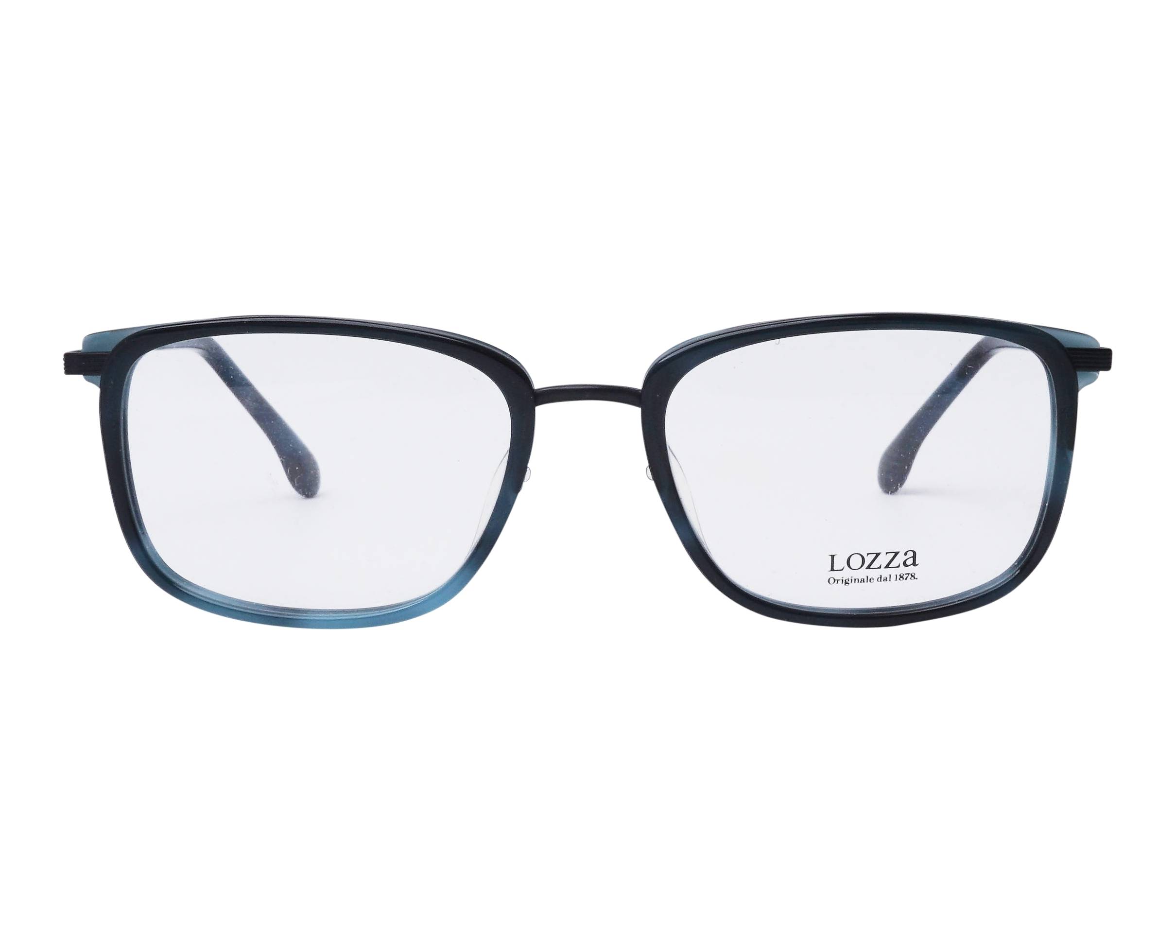 Gold Rectangular Sunglasses by Lozza, Made in Italy