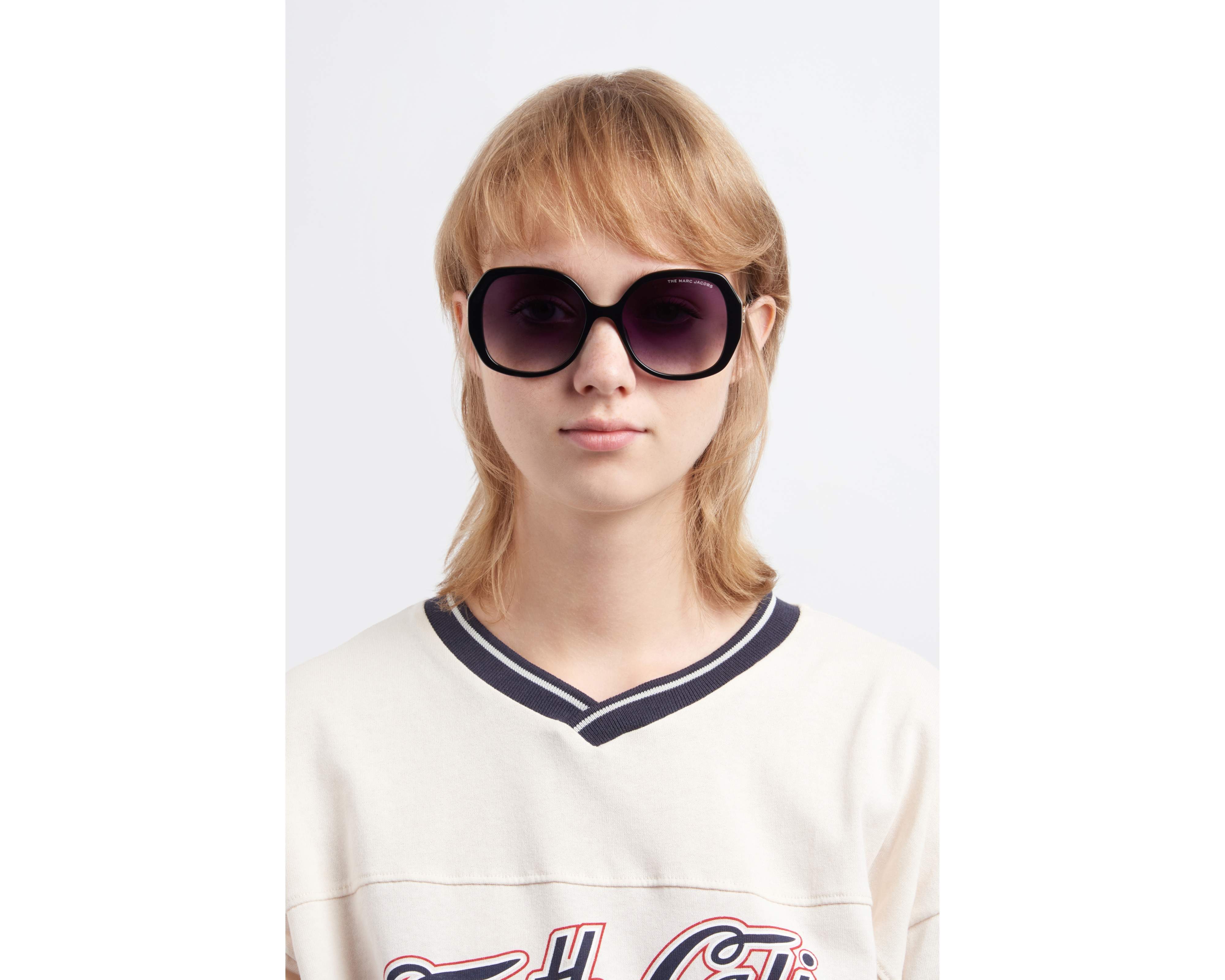 Marc Jacobs MARC-581-S 807/9O 55-17 Black  360 degree view 6