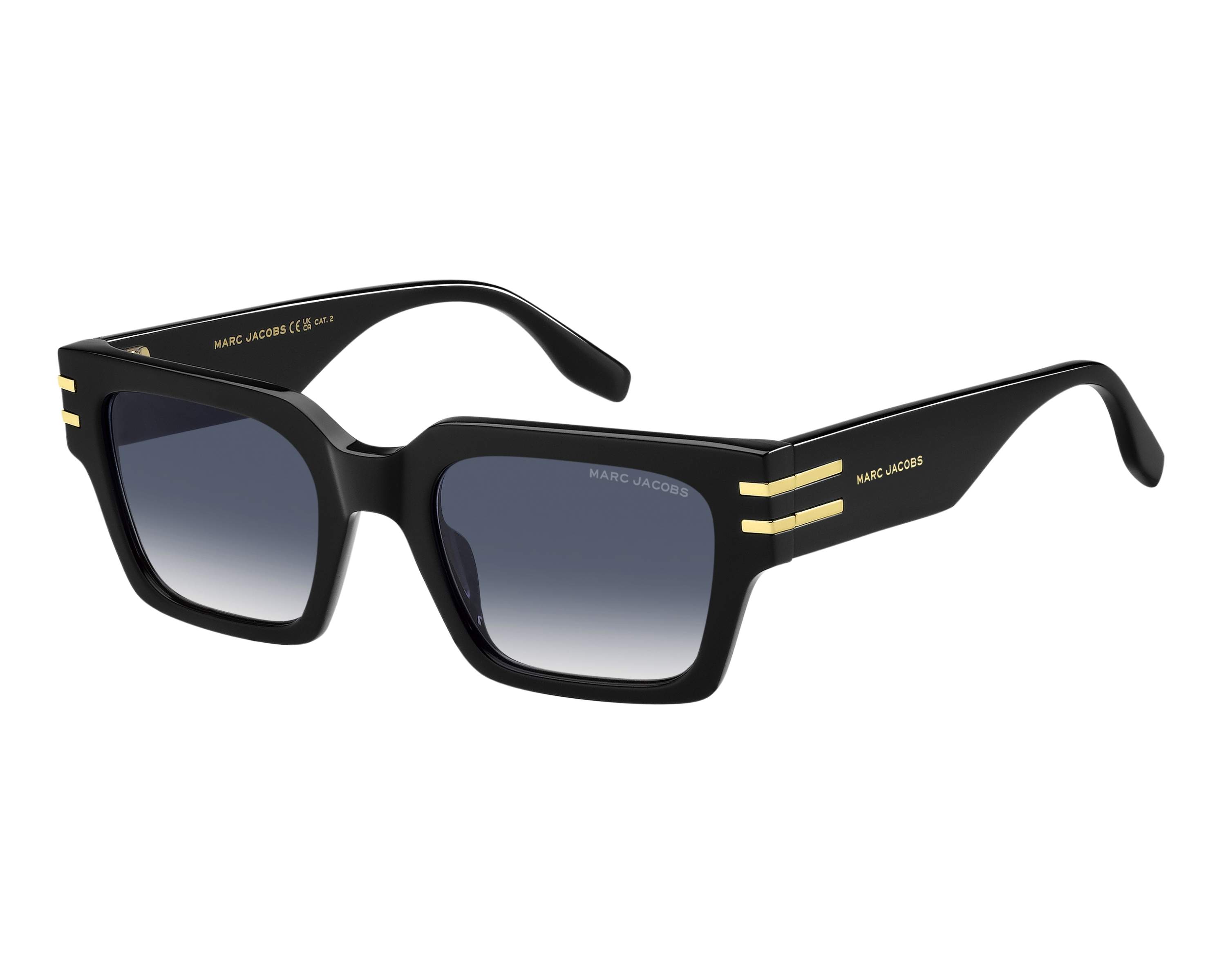 Marc Jacobs MARC-787-S 2M2/08 52-22 Black Gold 360 degree view 2