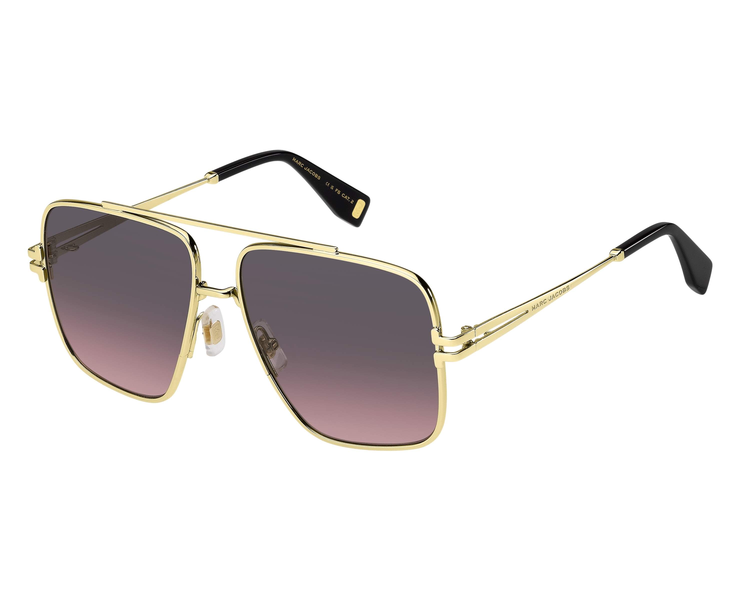 Marc Jacobs MJ-1091-N-S RHLM2 - Gold Black 360 degree view 4