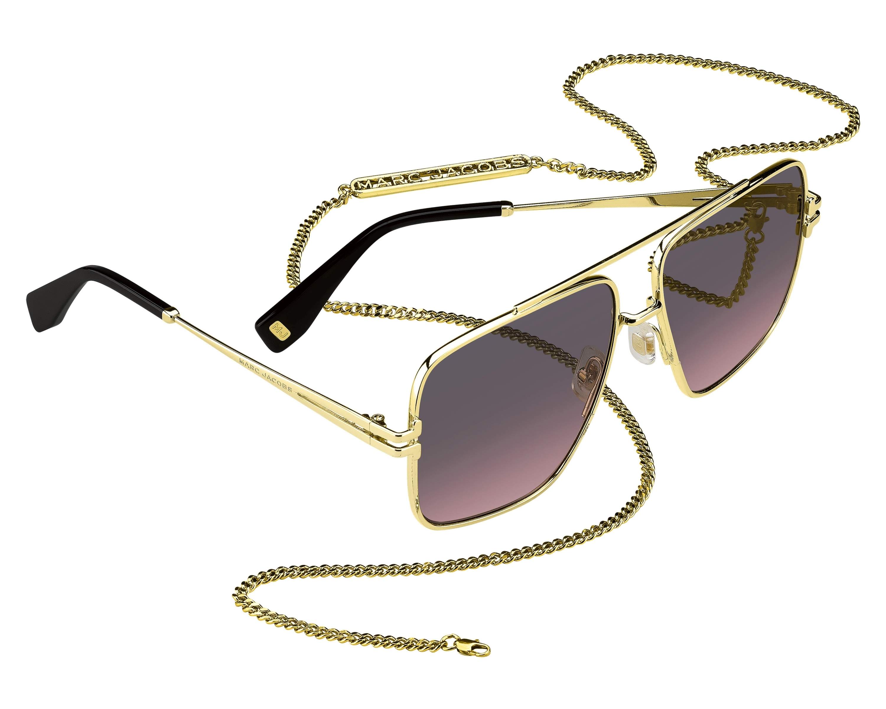 Marc Jacobs MJ-1091-N-S RHLM2 - Gold Black 360 degree view 6