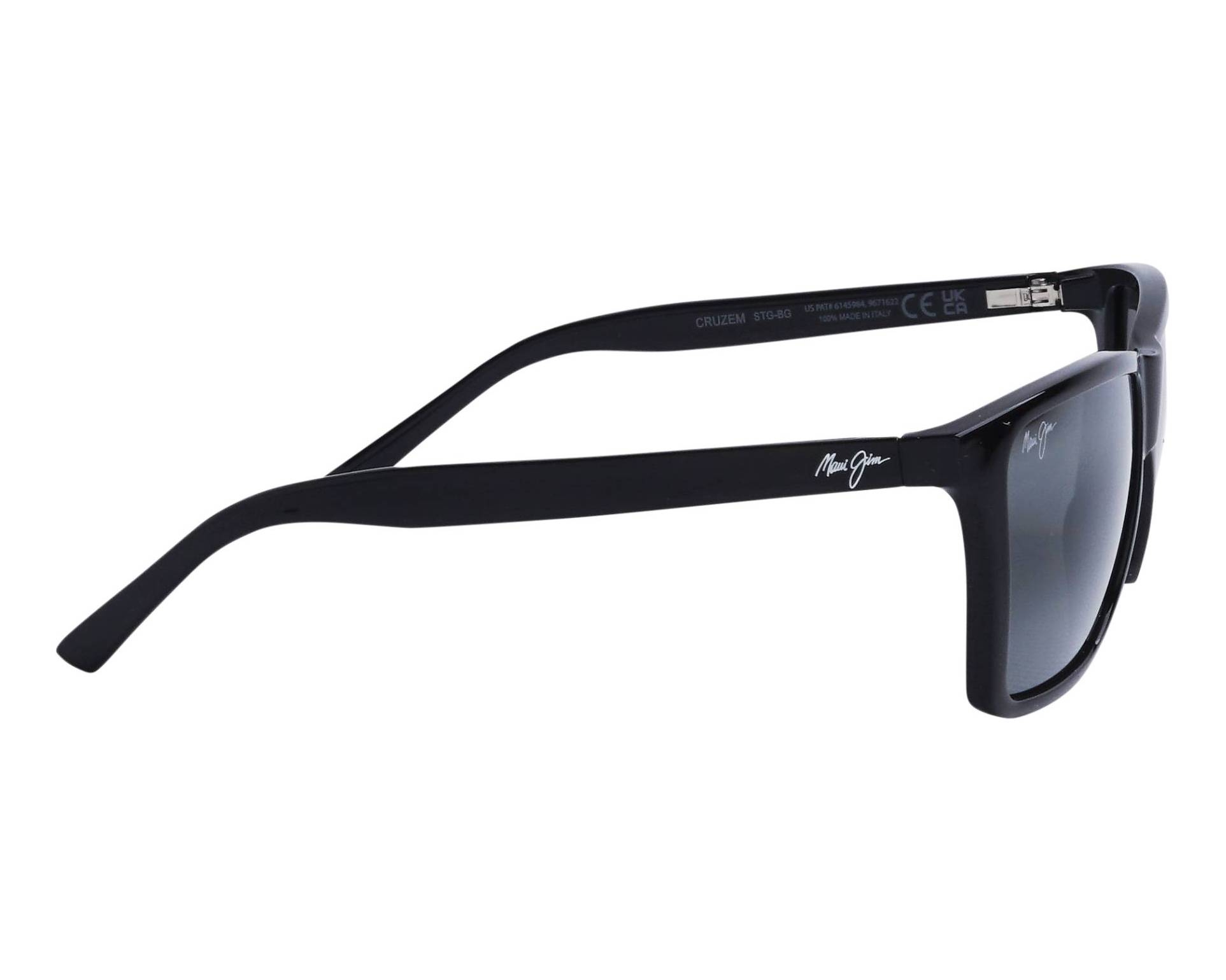 Maui Jim MJ864 864-02 57-16 Black  side view