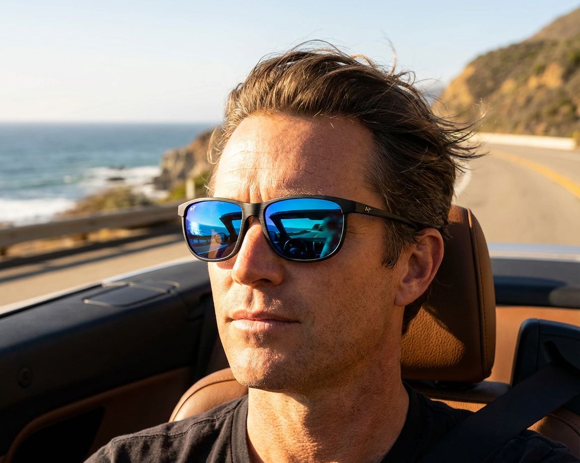 ★美品★swivel 141㎝× swivel size Mバインディング Maui Jim Sunglasses Dragons Teeth MJ811 03S
