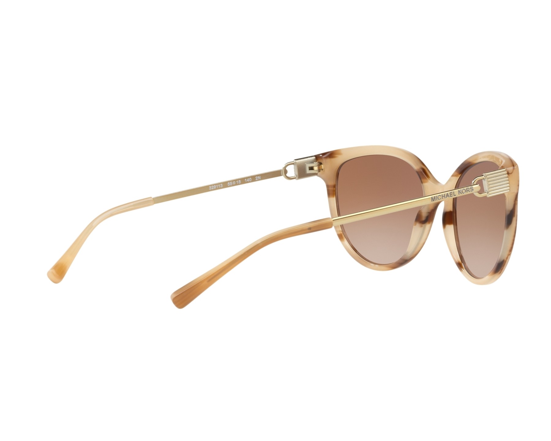 Michael Kors MK-2052 329113 55-18 Havana Gold 360 degree view 9