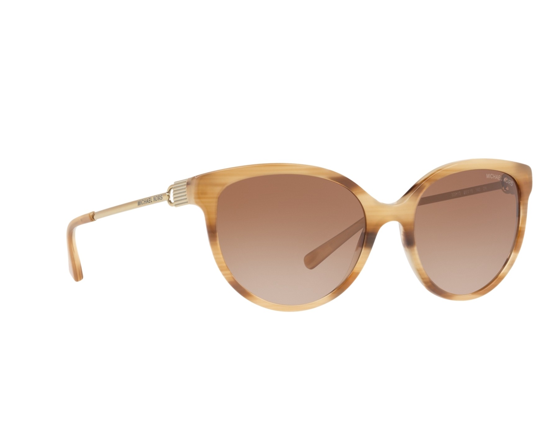 Michael Kors MK-2052 329113 55-18 Havana Gold 360 degree view 12