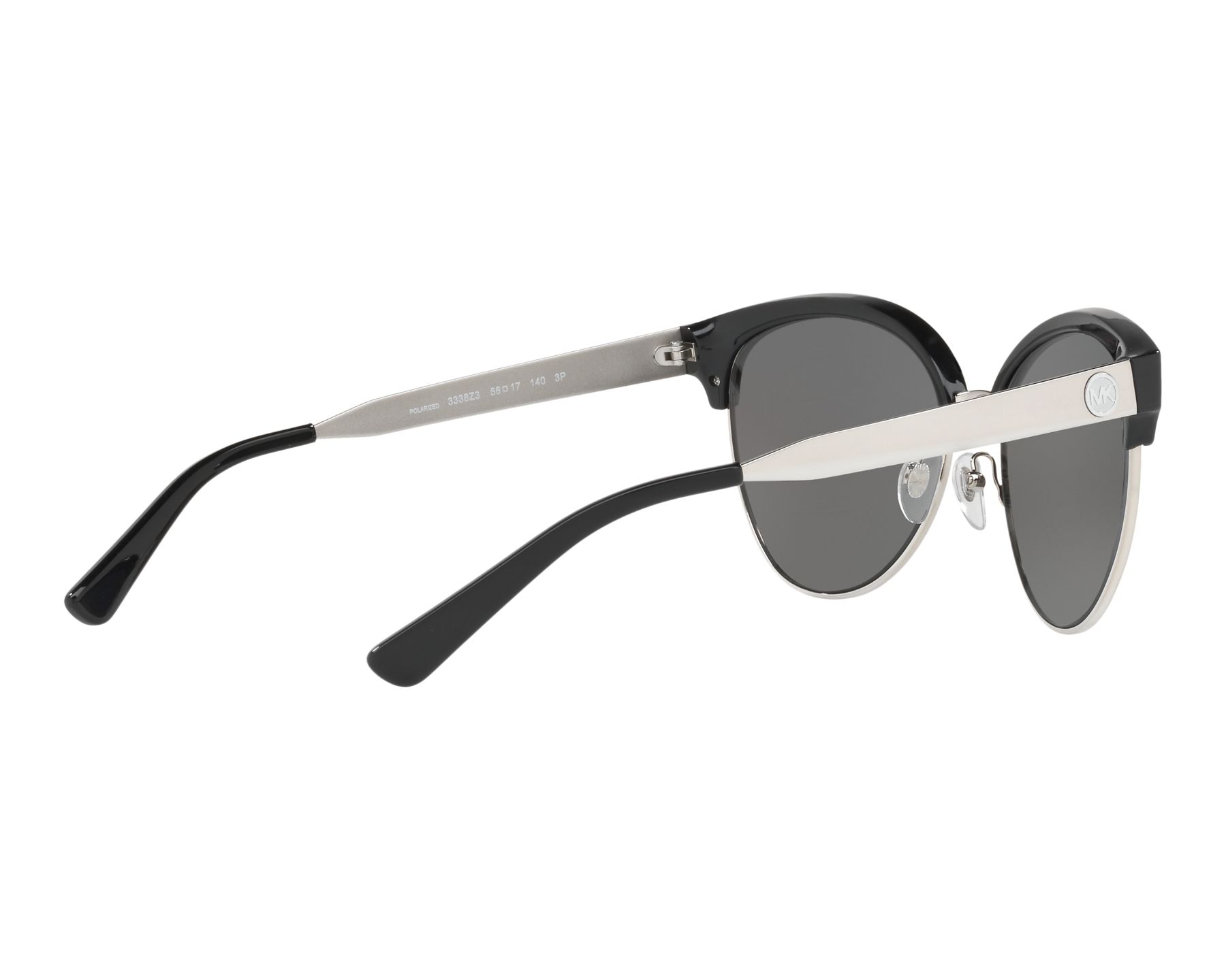 Michael Kors MK-2057 3338Z3 56-17 Silver Black 360 degree view 9