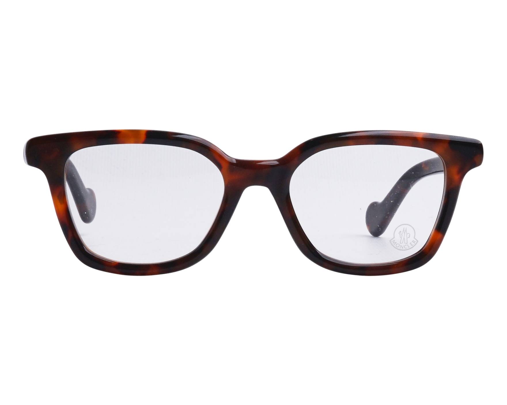 メガネ Moncler Eyeglasses Frame ML5045 052 Rectangle Tortoiseshell Moncler ML5045-F 052 Tortoise Plastic Optical Eyeglasses