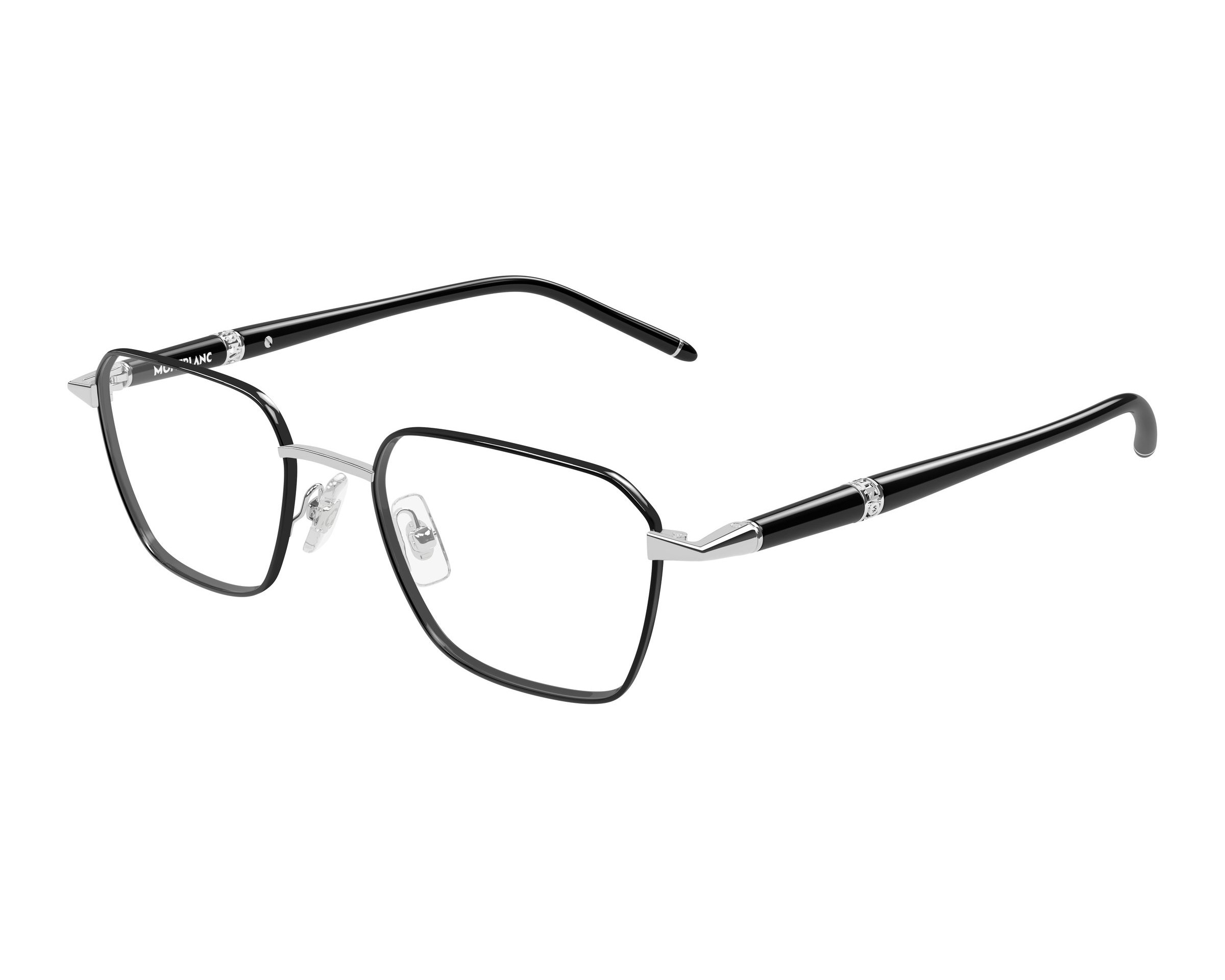 Mont Blanc MB0485O 002 51-19 Silver  profile view
