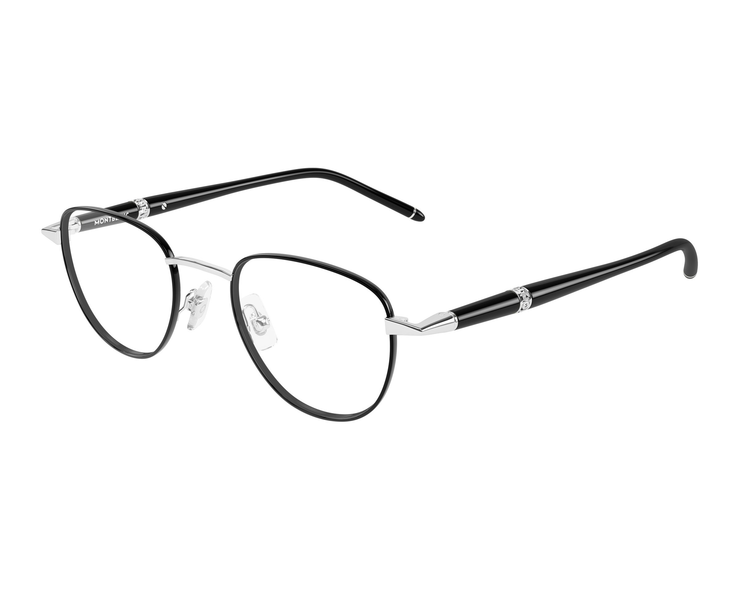 Mont Blanc MB0486O 002 48-21 Silver  profile view