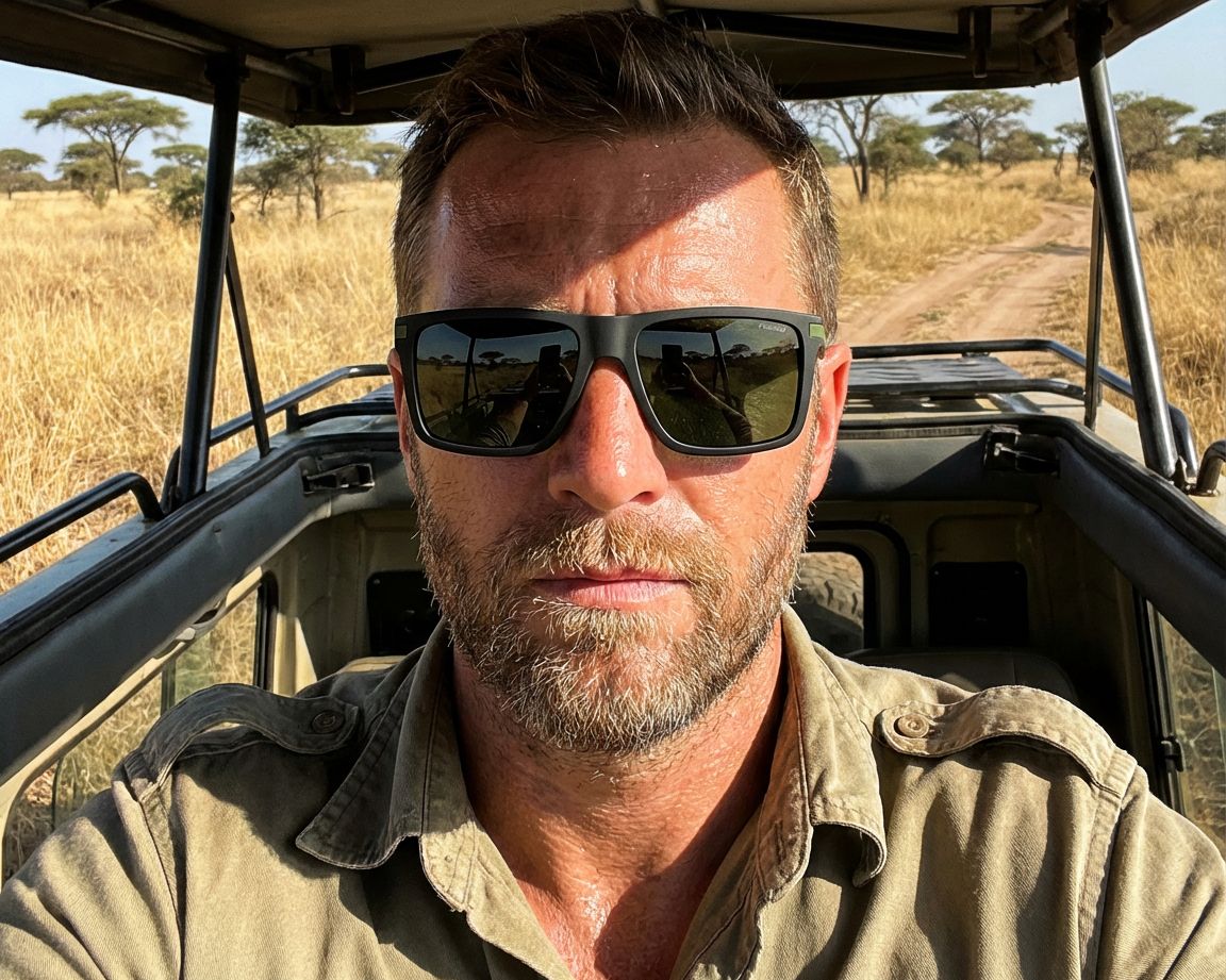 Polaroid PLD-2098-S 7ZJM9 56-17 Black Khaki 360 degree view 6