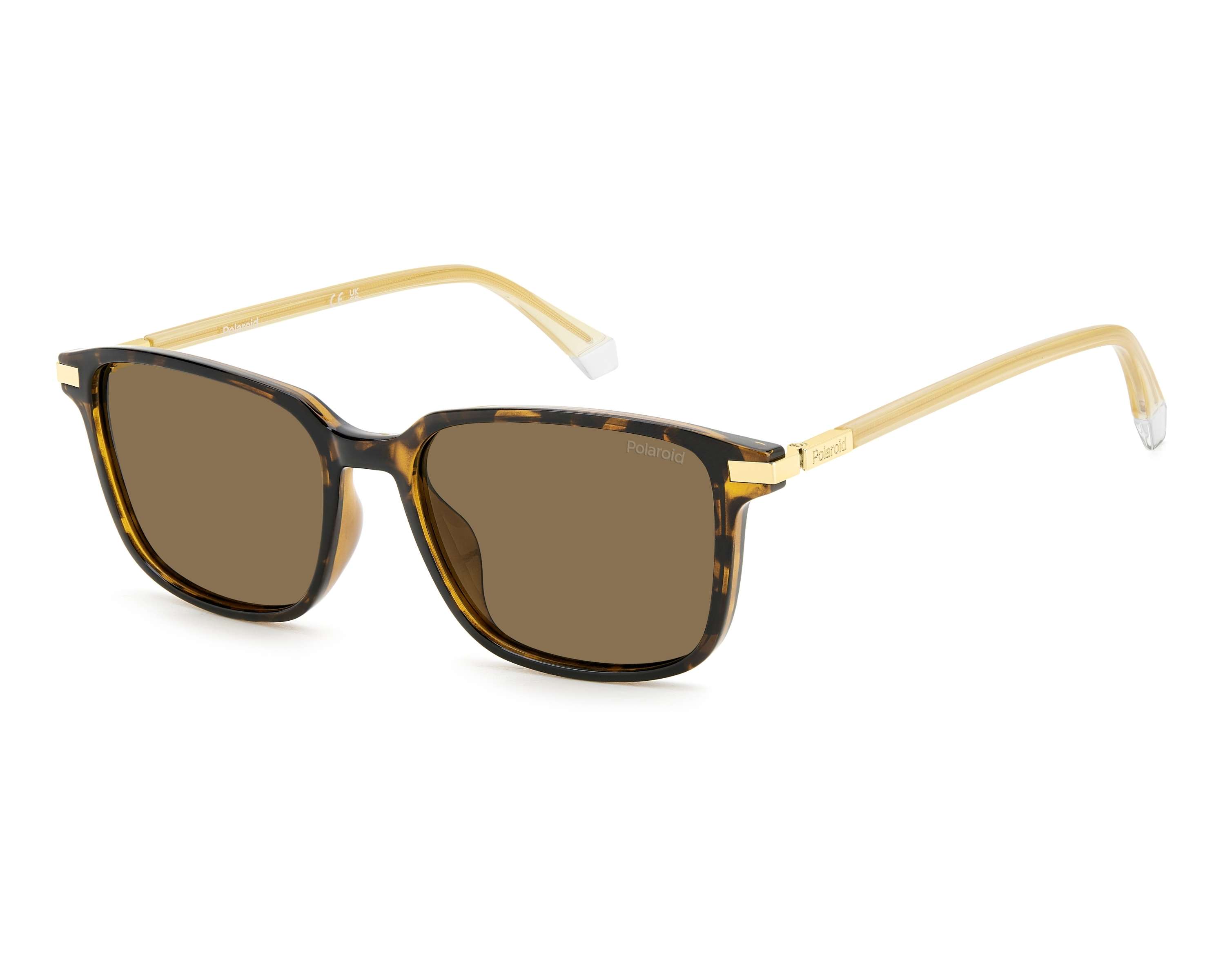Polaroid PLD 6062 Havana Sunglasses For Men - 59mm Lenses, UV400 Protection, Retro Style