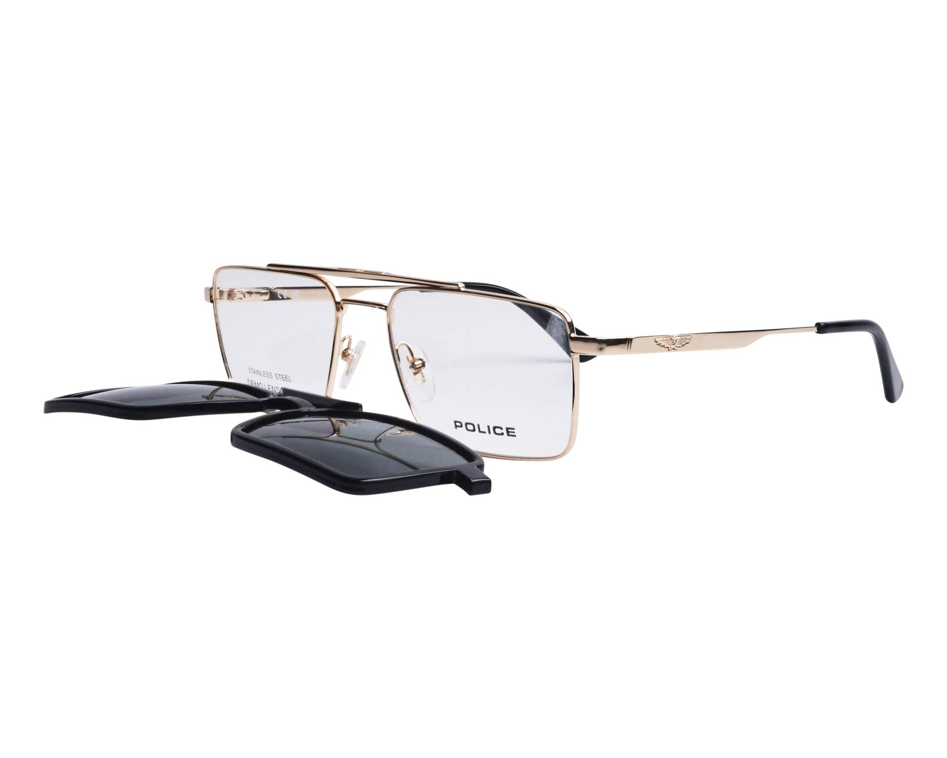 Police UPLR61 300P 55-18 Or Noir 360 degree view 3
