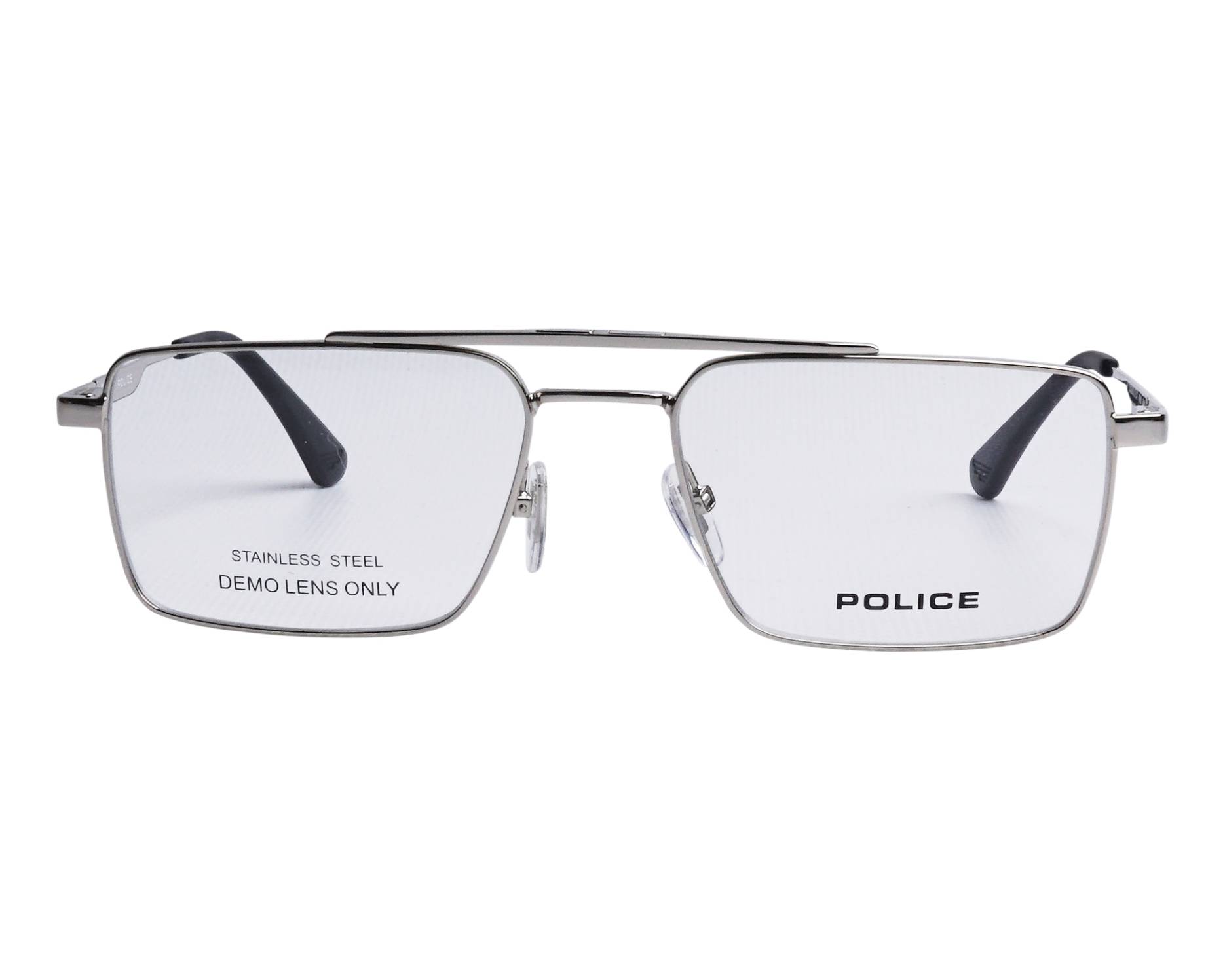 Police UPLR61 579P 55-18 Steel Black 360 degree view 2