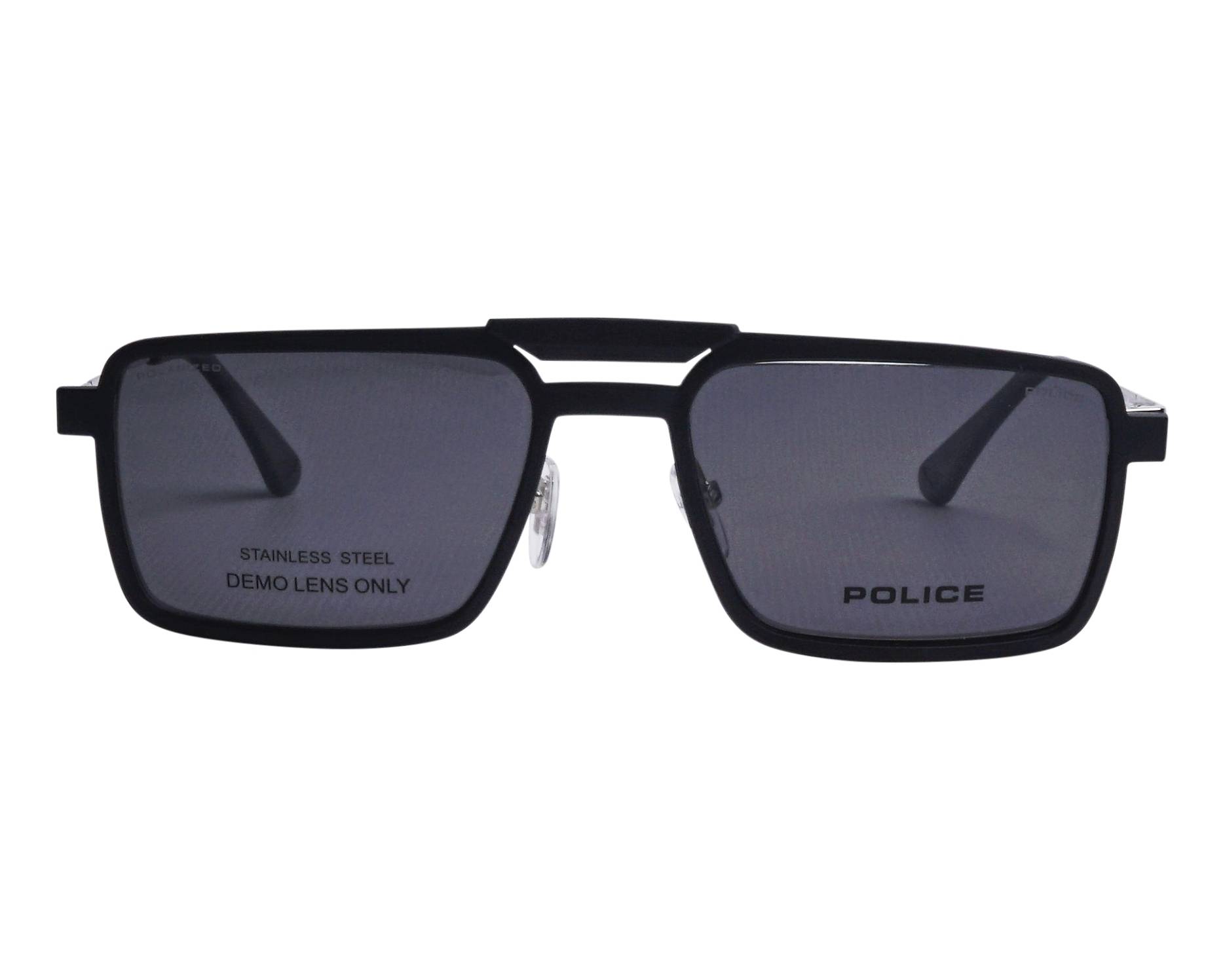 Police UPLR61 579P 55-18 Steel Black 360 degree view 3