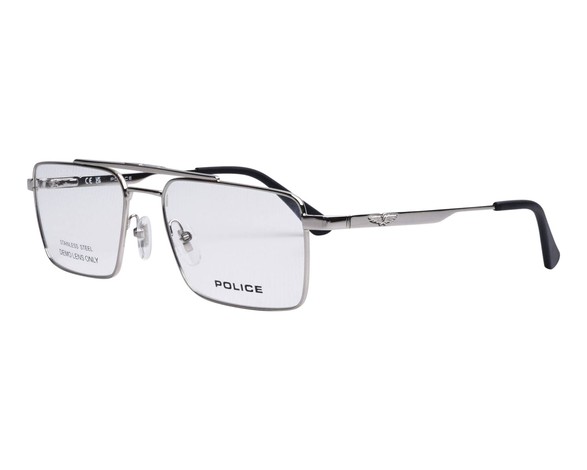 Police UPLR61 579P 55-18 Steel Black 360 degree view 4