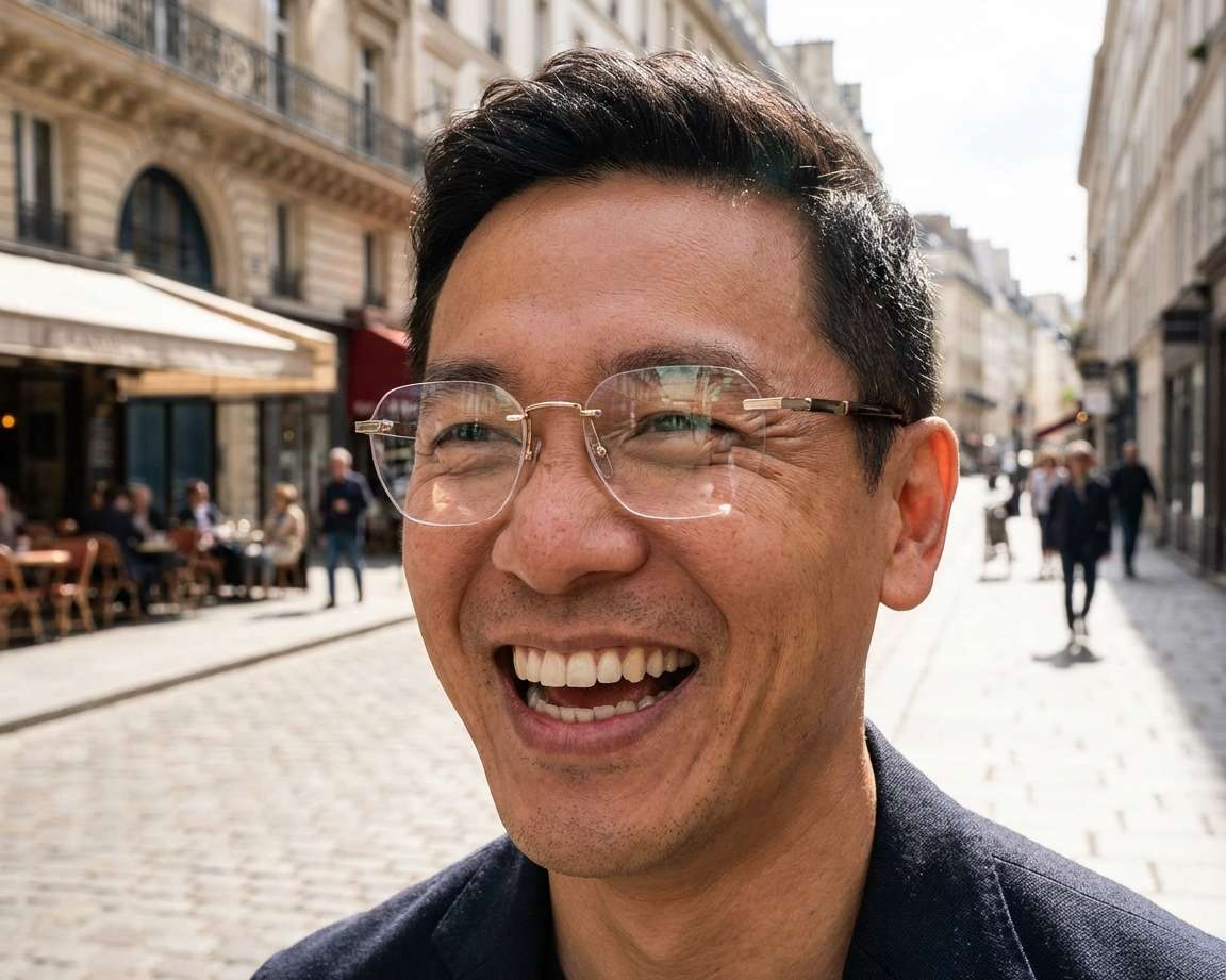 Police VPLF83 0H34 52-18 Gold Havana other view