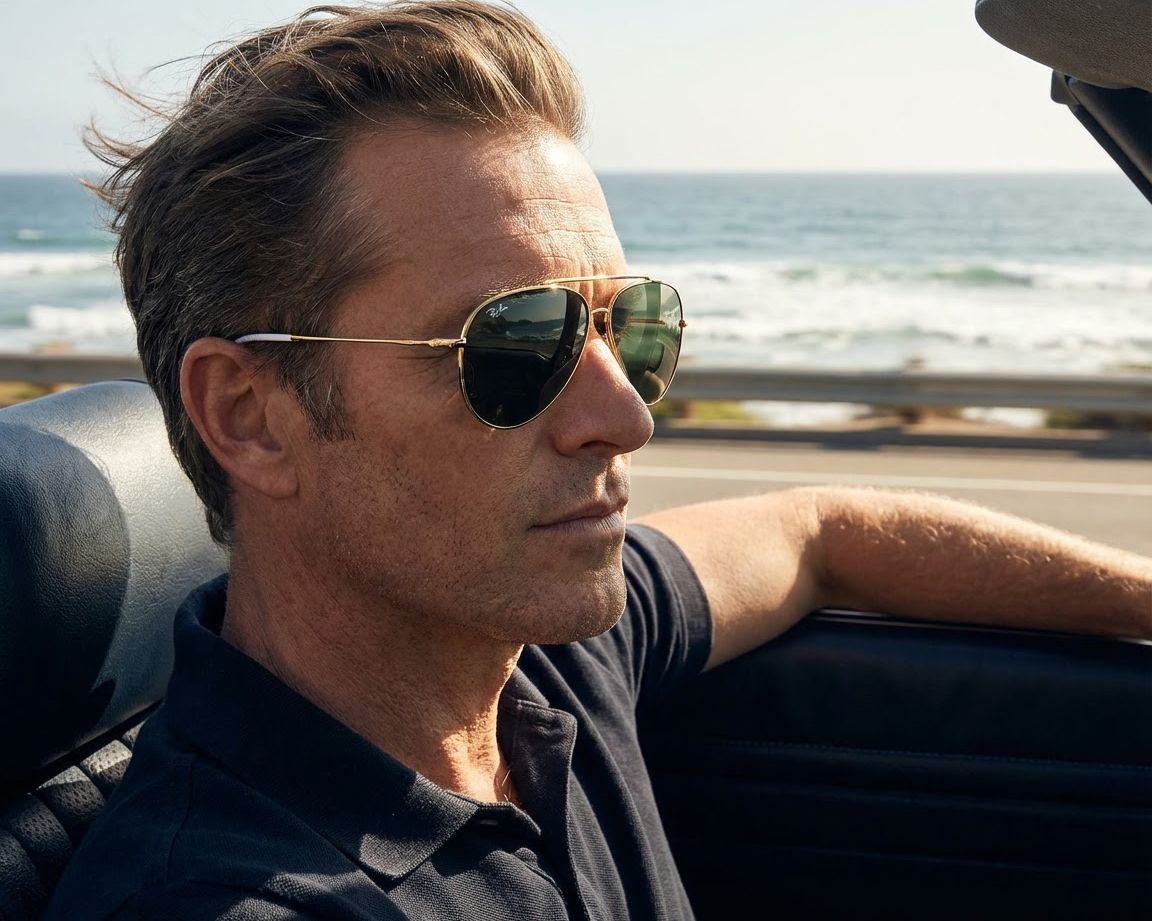 Ray-Ban RBR0101S 001/VR 59-11 Gold  360 degree view 14