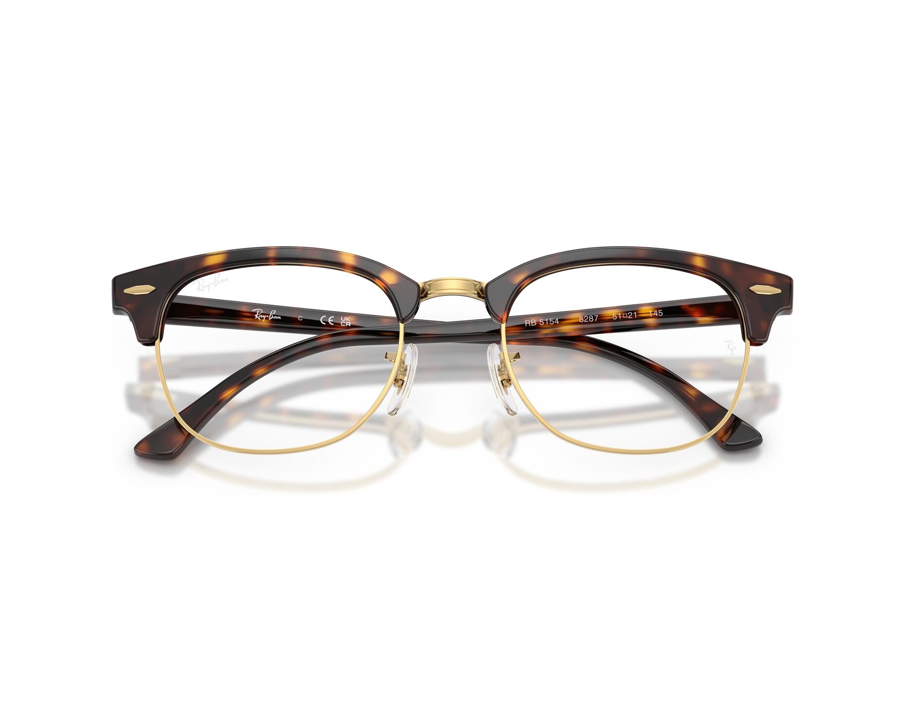 Ray-Ban RX5154 8287 51-21 Brown  360 degree view 5