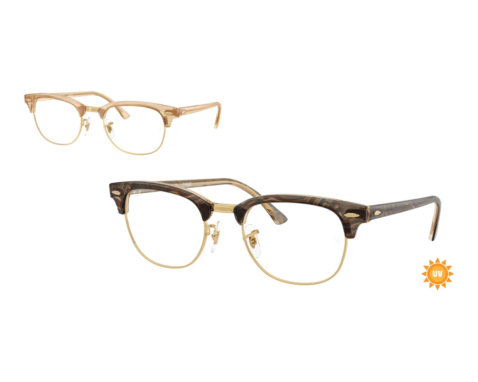 Ray-Ban RX5154 8294 51-21 Brown  front view