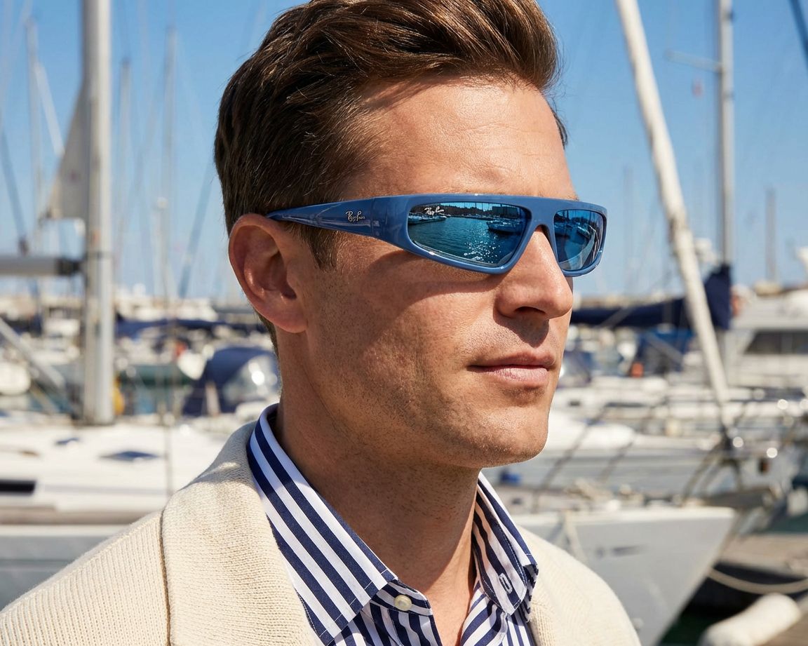 Ray-Ban RB4432 676180 59-13 Blue  360 degree view 7
