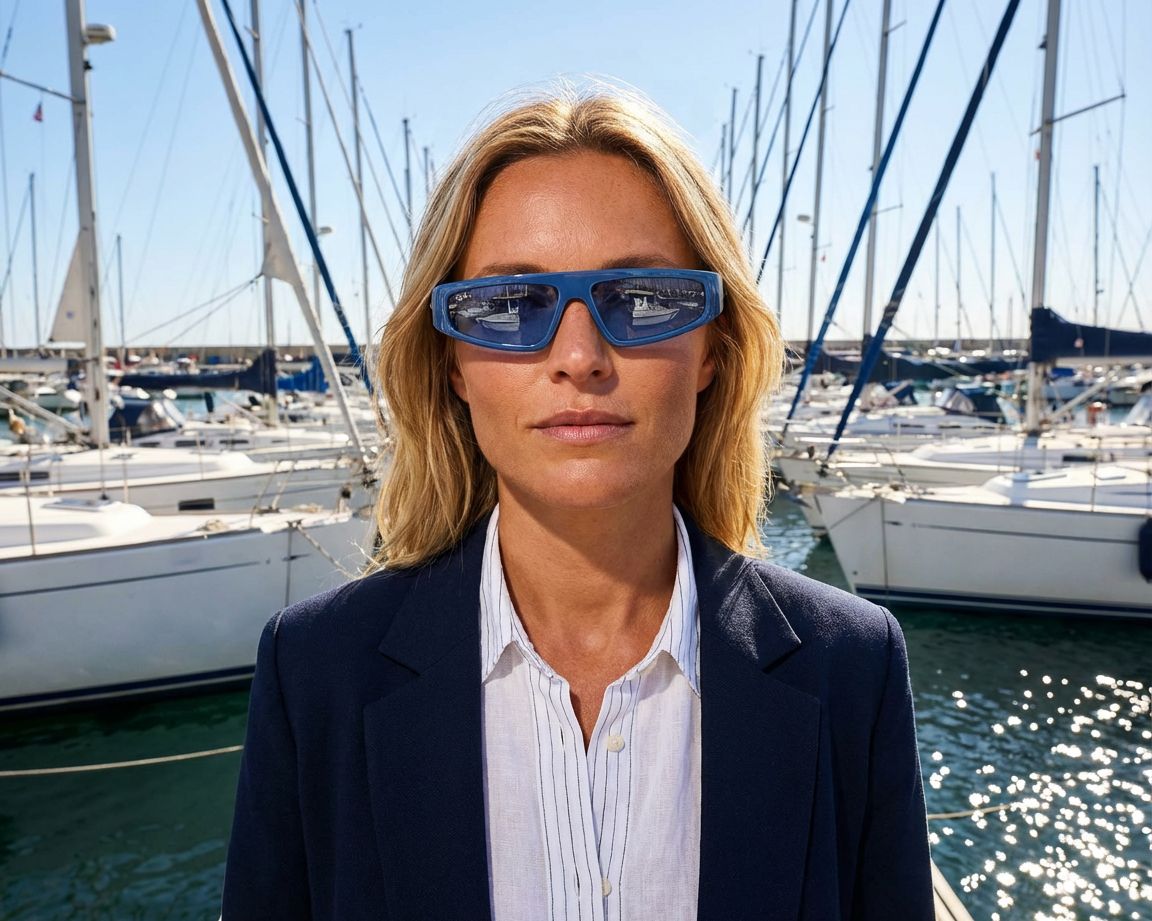 Ray-Ban RB4432 676180 59-13 Blue  360 degree view 8