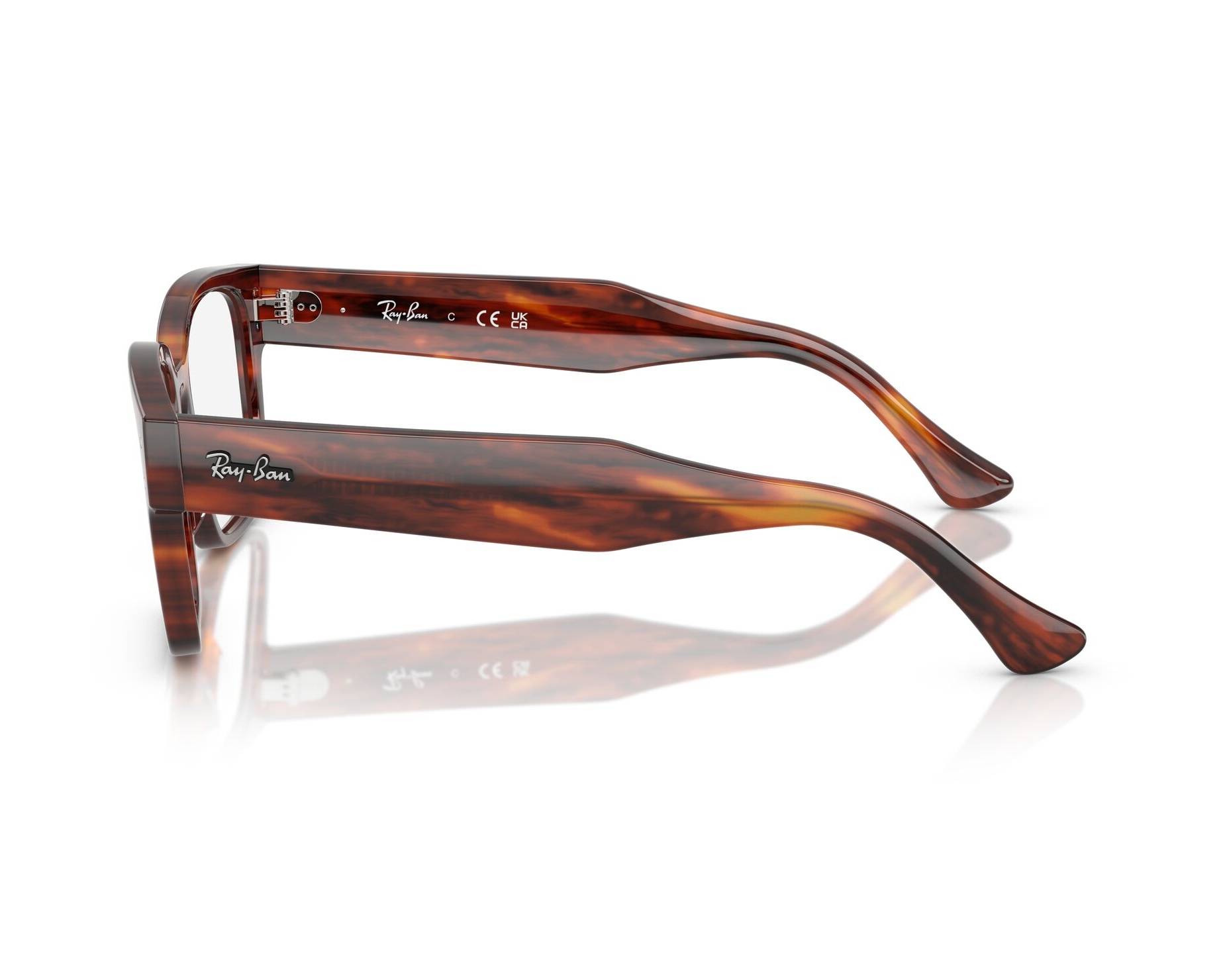Ray-Ban RX7256 8315 51-18 Brown  360 degree view 6