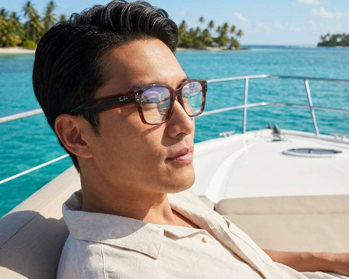 Ray-Ban RX7256 8315 51-18 Brown  360 degree view 10